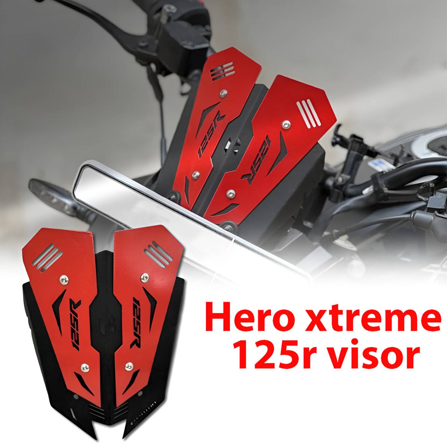 ZYO Motorcycle Headlight Visor For Hero Xtreme 125r Best Quality