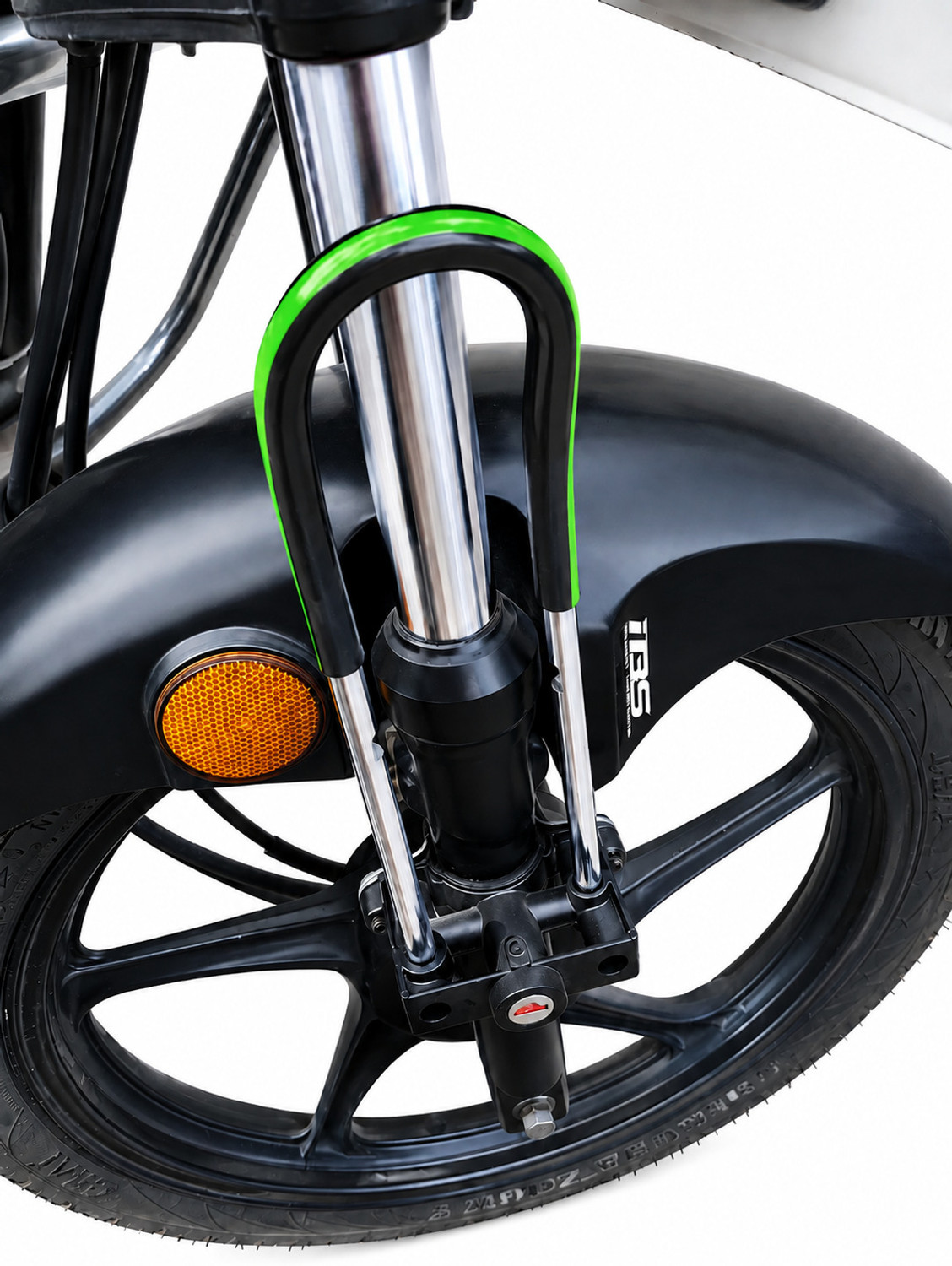 Image of RUSHKO RUSHKO Front Fork Bike Wheel Lock Heavy Duty Anti-Theft Free L-Key 2-Dimple Keys Wheel Lock