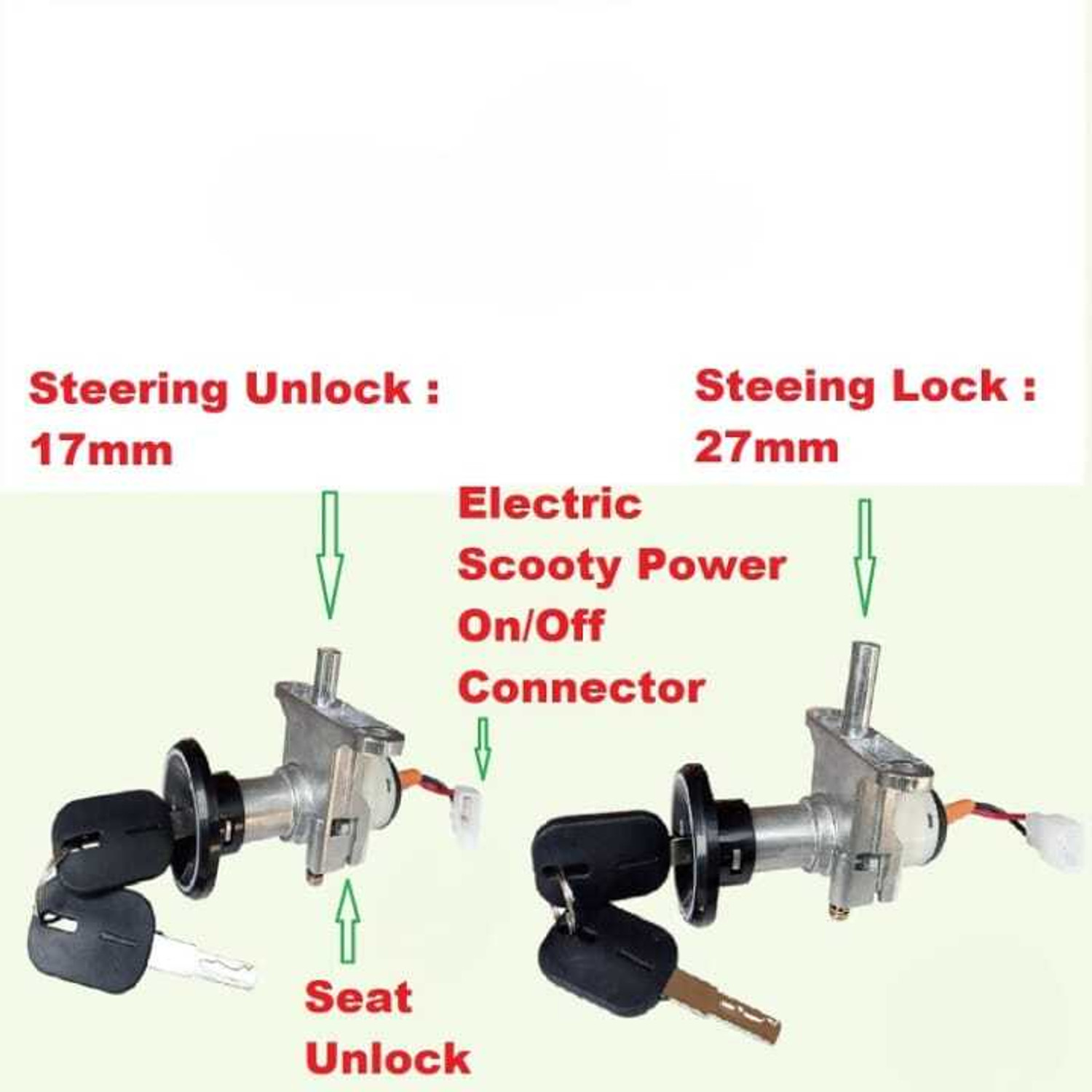 Image of TYSON EV Scooty Lock Anti Theft Heavy Duty Metal Security Lock for Electric Scooty 001 Wheel Lock (Black)