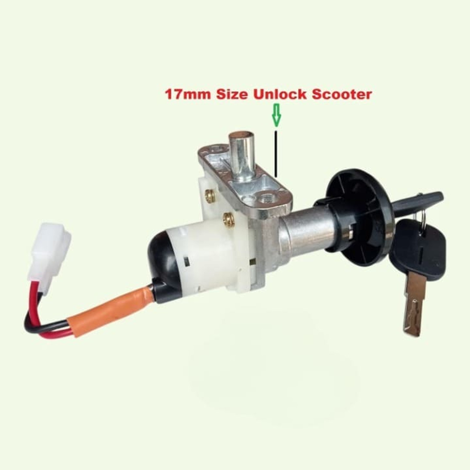 Image of TYSON EV Scooty Lock Anti Theft Heavy Duty Metal Security Lock for Electric Scooty 001 Wheel Lock (Black)