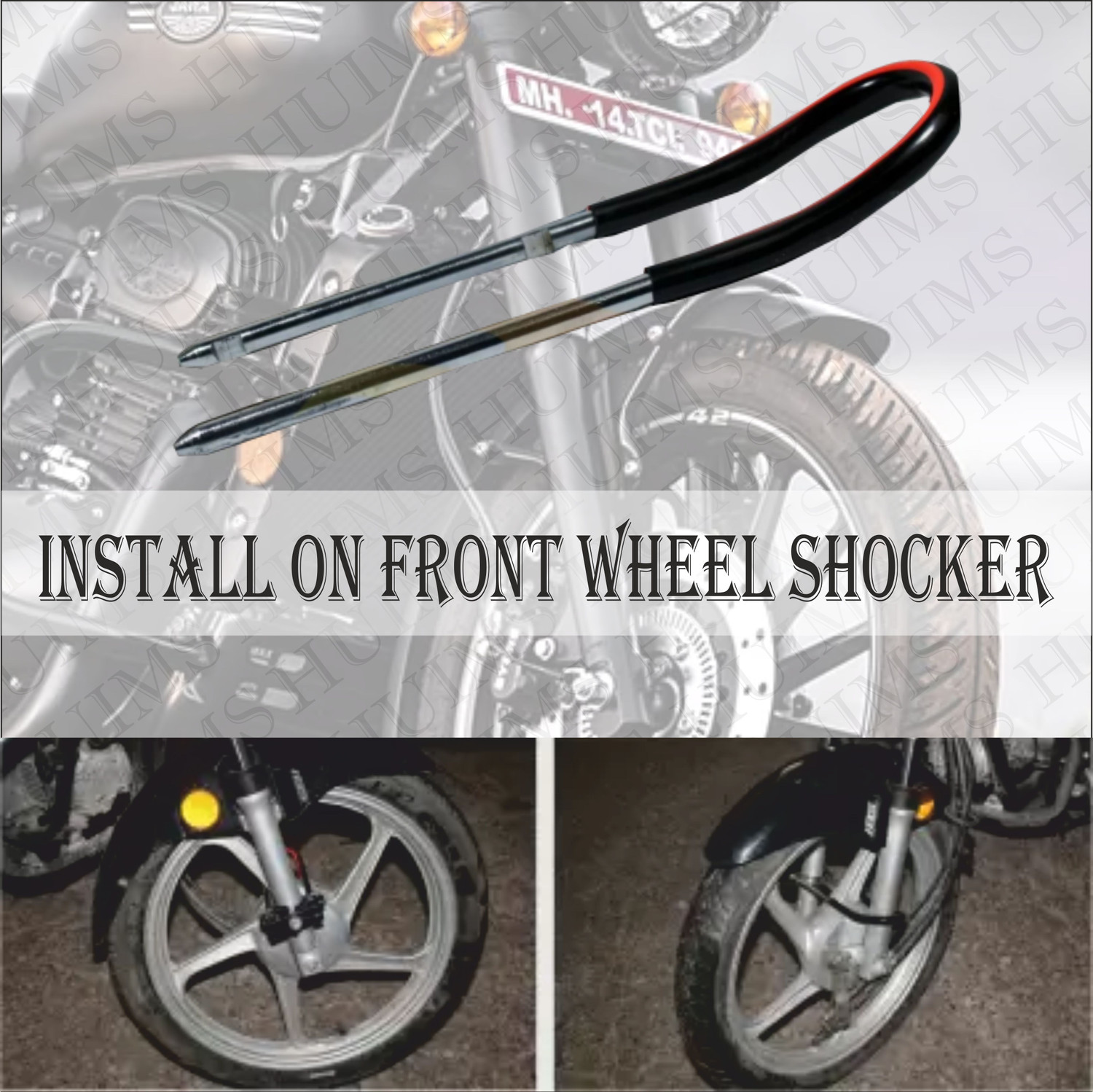 Image of Allowing Bike Front Shocker Lock Wheel Lock AWG- Premium Quality Front Wheel,Shocker Lock With 2 Hi-Tech Keys Wheel Lock