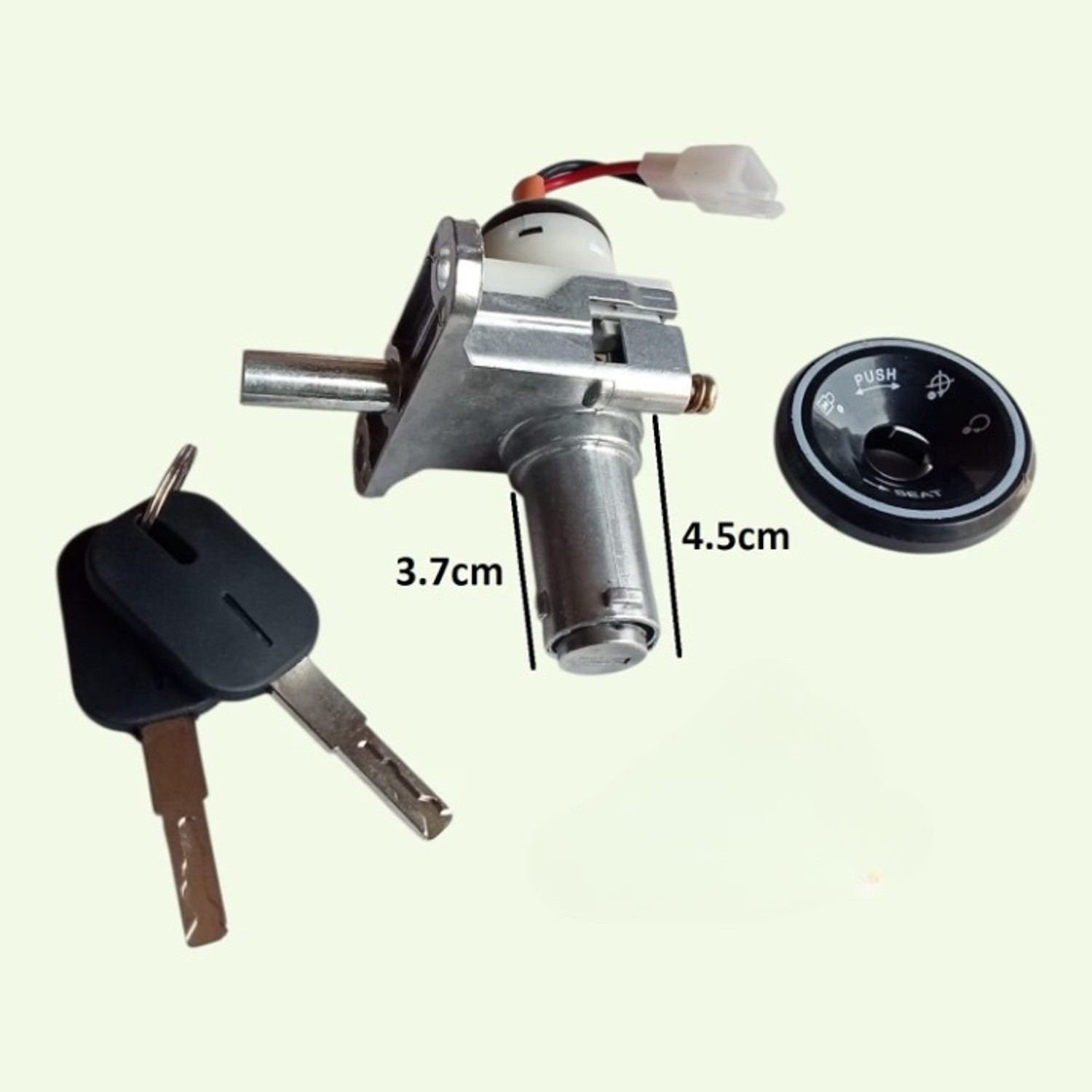 Image of TYSON EV Scooty Lock Anti Theft Heavy Duty Metal Security Lock for Electric Scooty 001 Wheel Lock (Black)