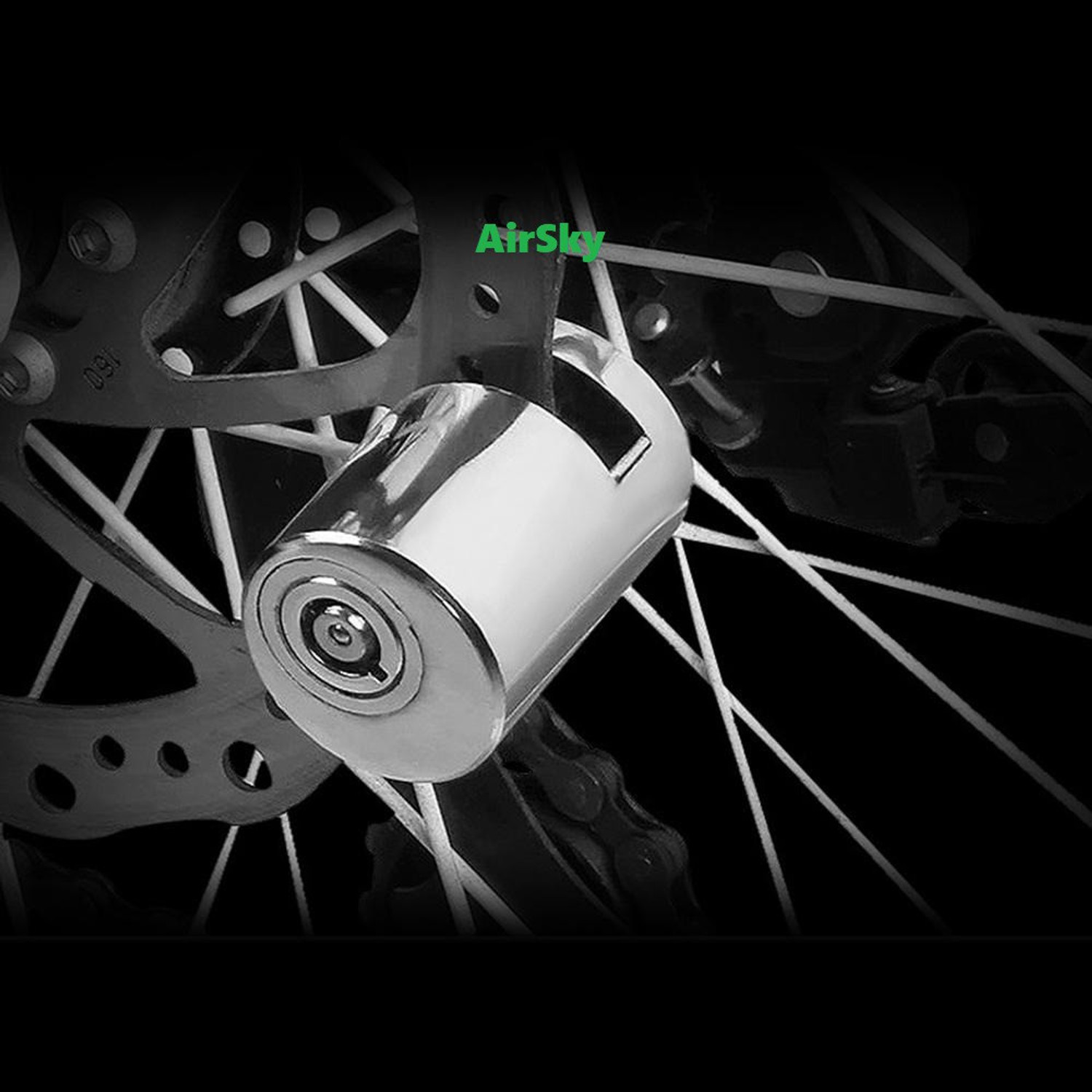 Image of AIRSKY Bicycle Supplies Waterproof Wheel Disc-Brake Locking Bike Lock Disc Brake Lock Disc Lock