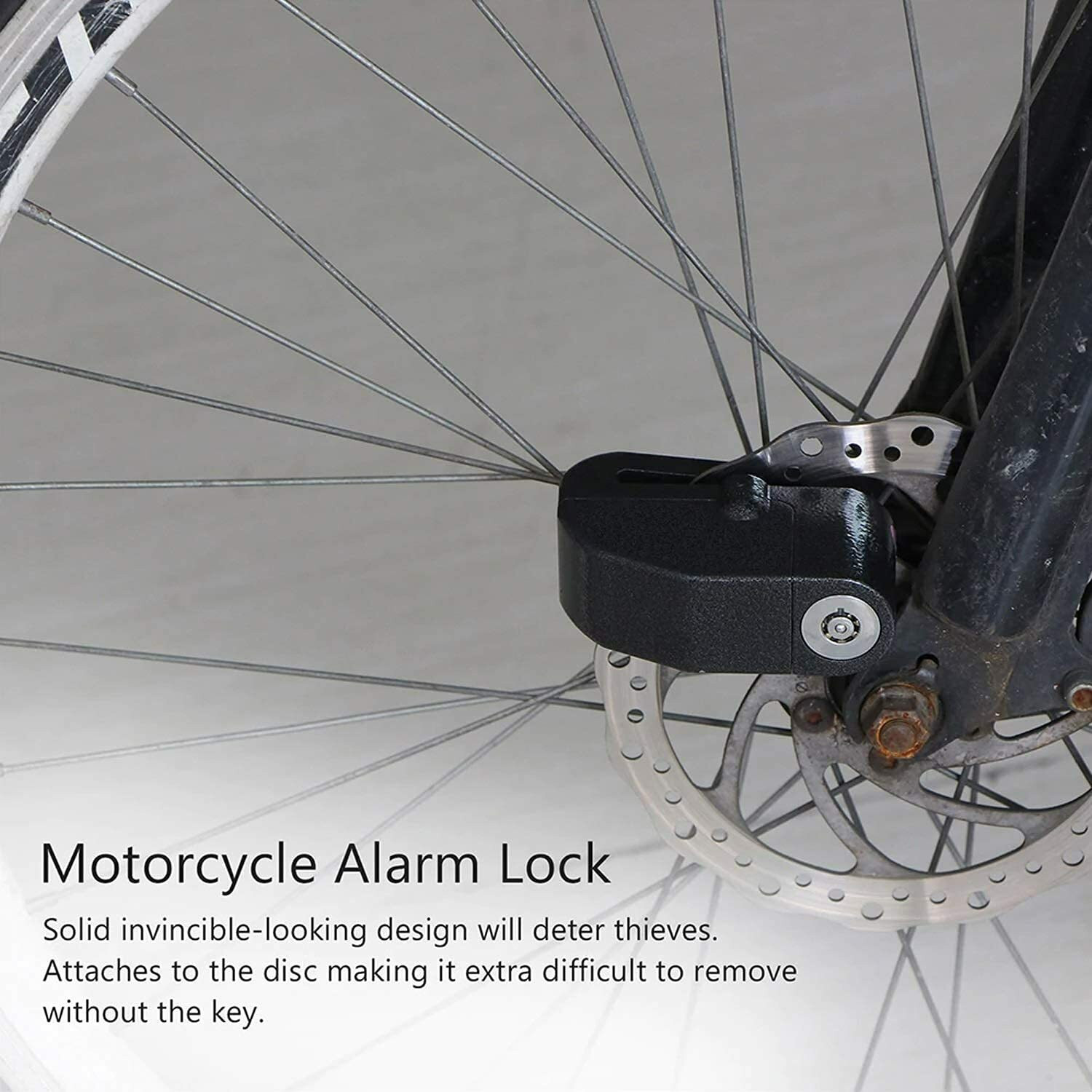 Image of Biroller BRAD1B Key Anti-Theft Disc Lock Alarm (Color May Vary) Disc Lock