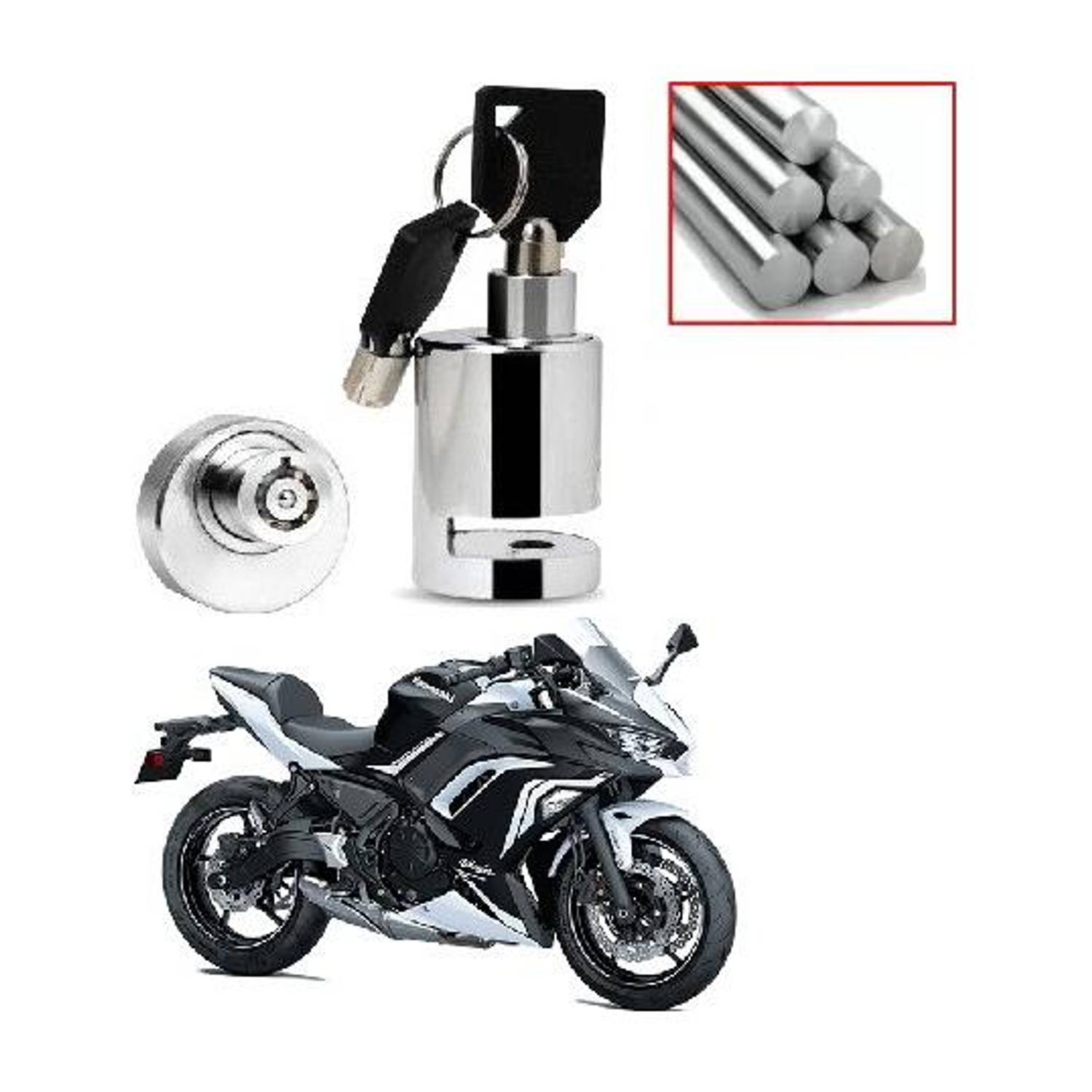 AIRSKY AY038-Motorcycle Heavy Duty Disc Brake Security Lock Anti Theft Stainless Steel AY038-Motorcycle Heavy Duty Disc Brake Security Lock Anti Theft Stainless Steel Disc Lock