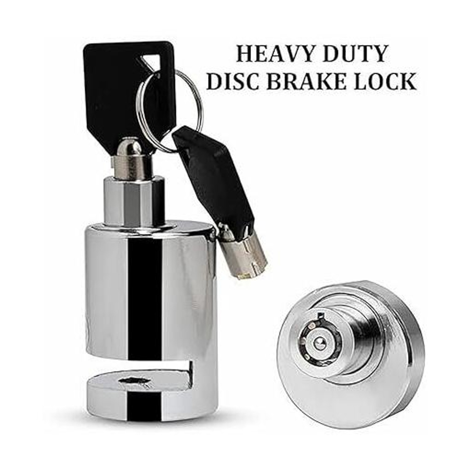 Image of Qnjl Universal Bike Disc Brake Lock Set Bike Safety Mini Anti-Theft Stainless Steel Disc Brake Lock Waterproof Disc Lock