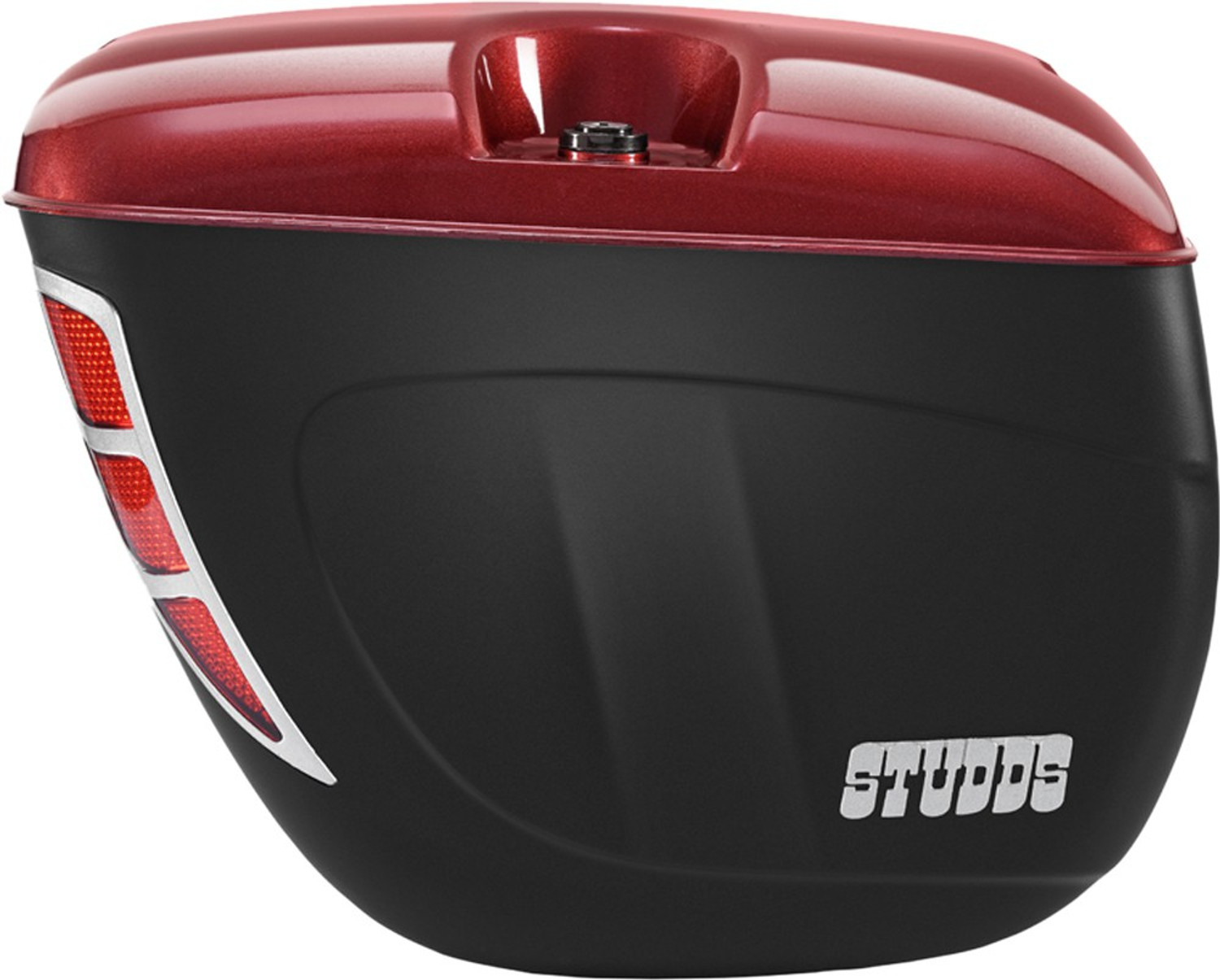 Image of STUDDS Luggage Box Red Polypropylene Motorbike Saddlebag