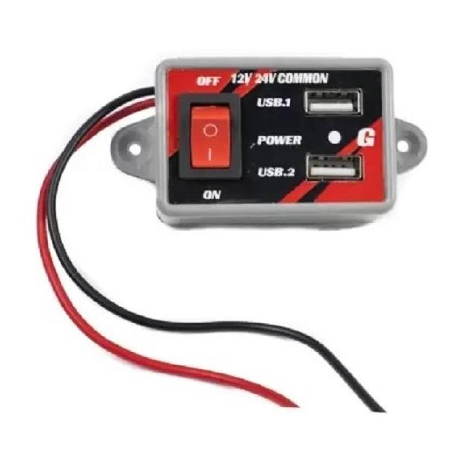 igoy 12v-24v Auto Motorcycle Dual USB Socket Charger Power Adapter Mobile 3 A 3 A Bike Mobile Charger