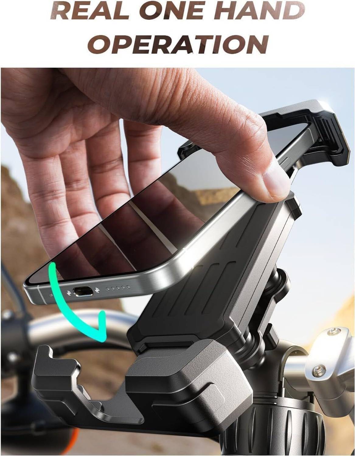 CASON Mobile Holder for Bikes with Mirror Mount - Image 3