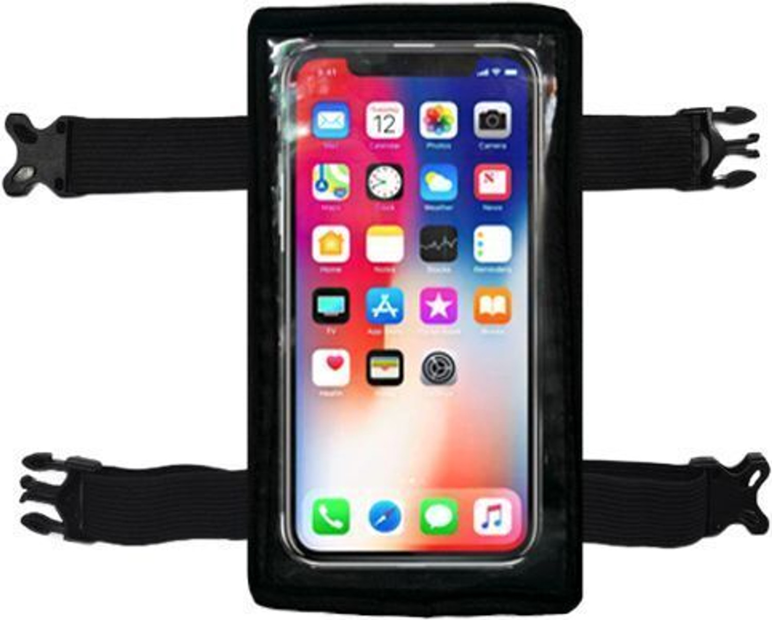 Image of Hamza Store Universal Water Resisant Mobile Holder / Pouch-Bag for All Scooter Scooty Bike Bike Mobile Holder