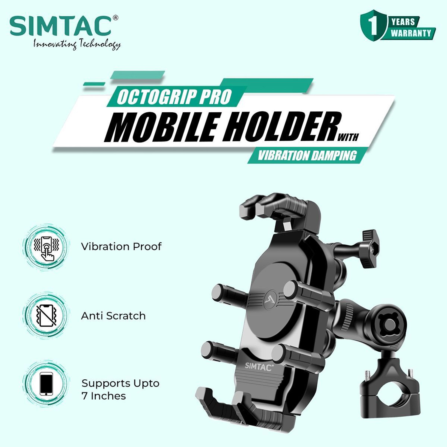 Image of SIMTAC MH03-PRO Bike Mobile Holder