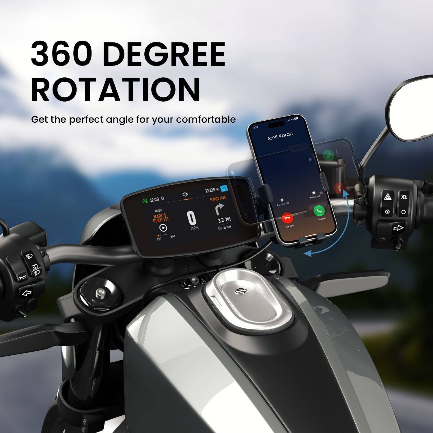 Portronics Mobike 4 Bike Phone Mount - Image 3