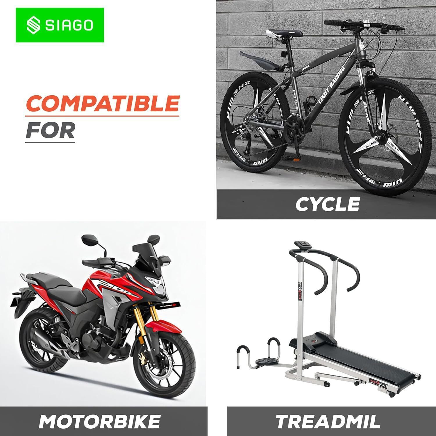 Image of SIAGO S7A Universal Bike Mount Holder with 360 Degree Rotation Bike Mobile Holder