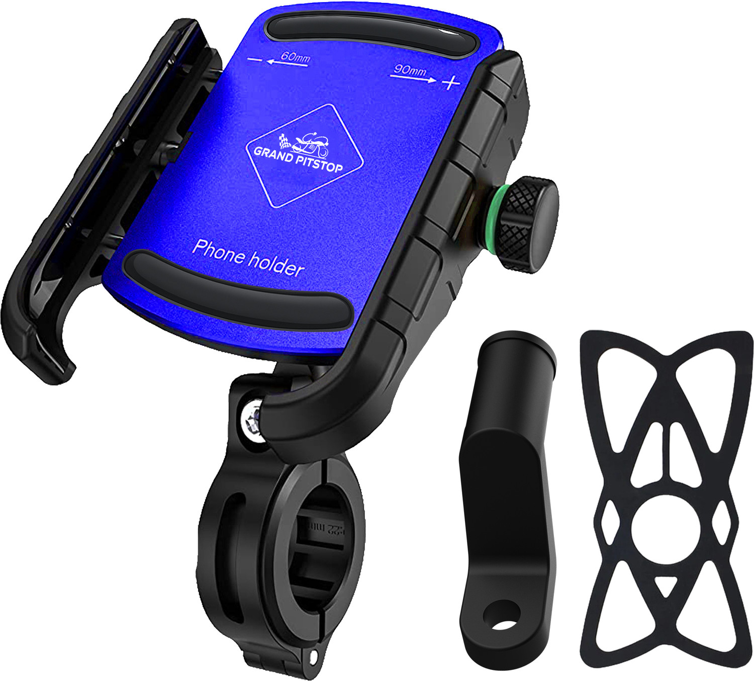 Image of GrandPitstop Jaw Grip 360 Rotation|Phone Mount for Motorcycle,Bicycle,Scooter|GPS Navigation Bike Mobile Holder
