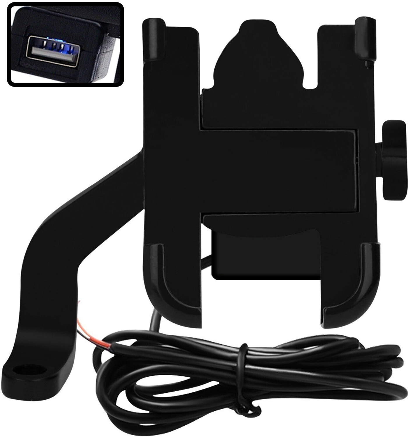 Image of Atoray Bike Holder Mobile Holder With Usb Holder Bike Mobile Holder