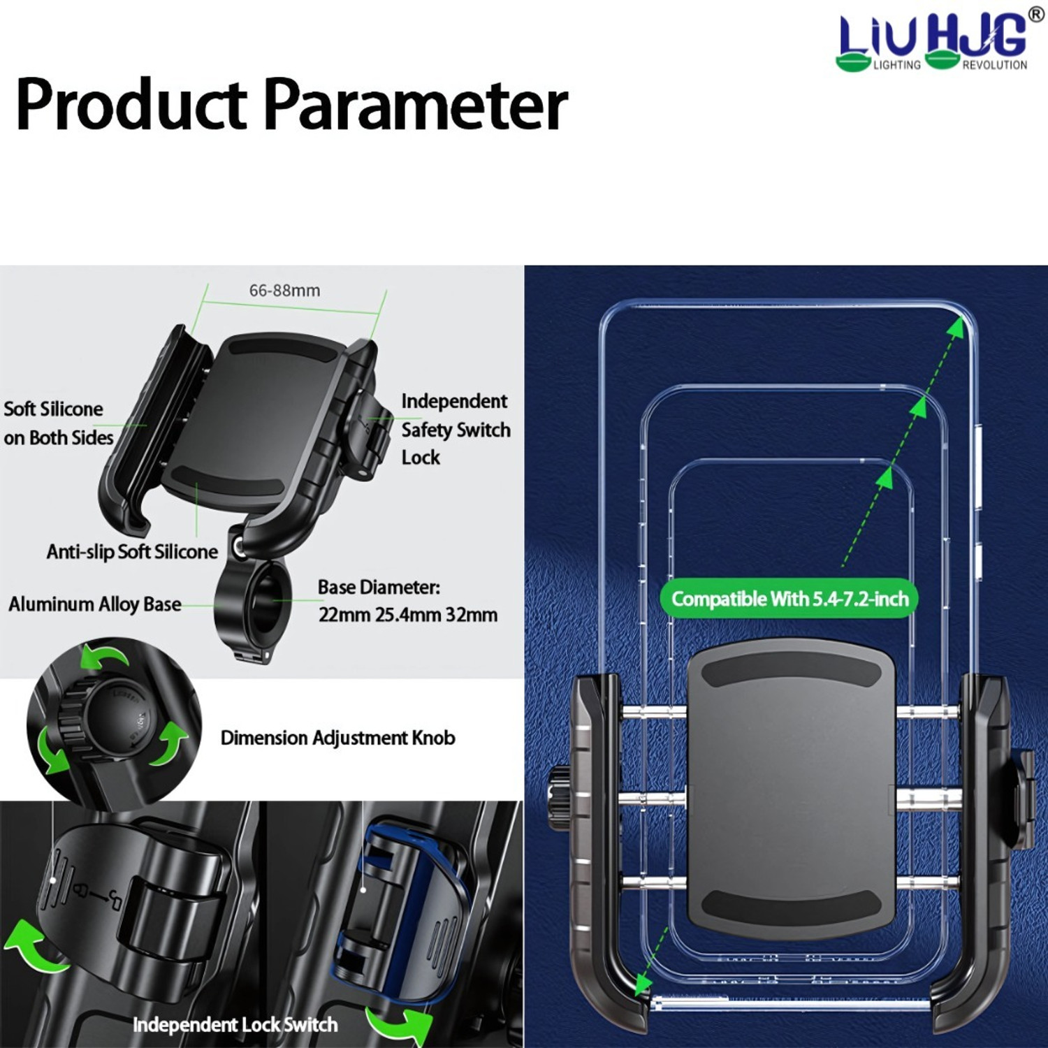 Image of LIU HJG Bike Mobile Holder Bike Mobile Holder