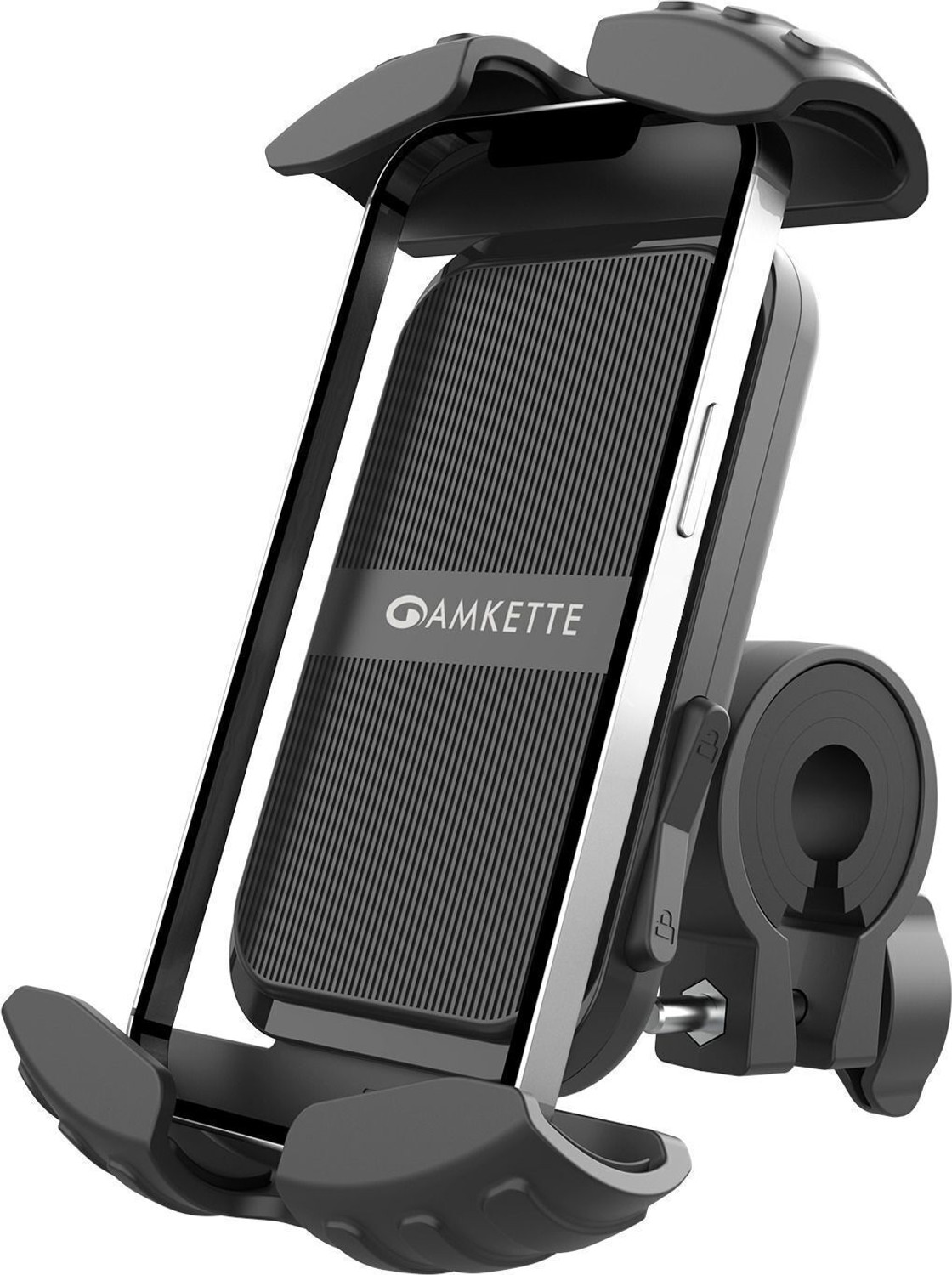 Image of AMKETTE iGrip Secure X Mobile Holder for Bike with One-Press Locking Bike Mobile Holder