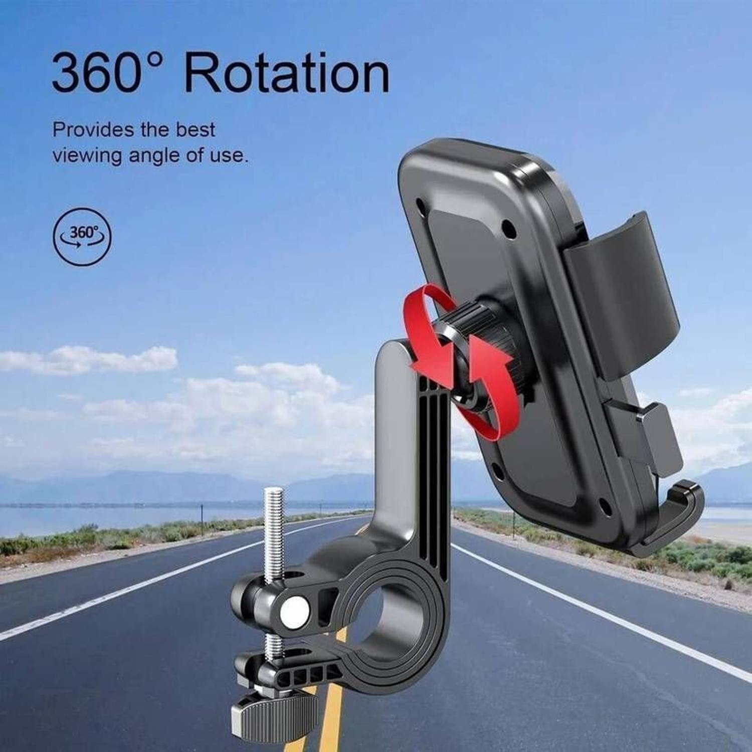 utkrist Adjustable Anti-Shake Bike Mobile Stand - Image 3