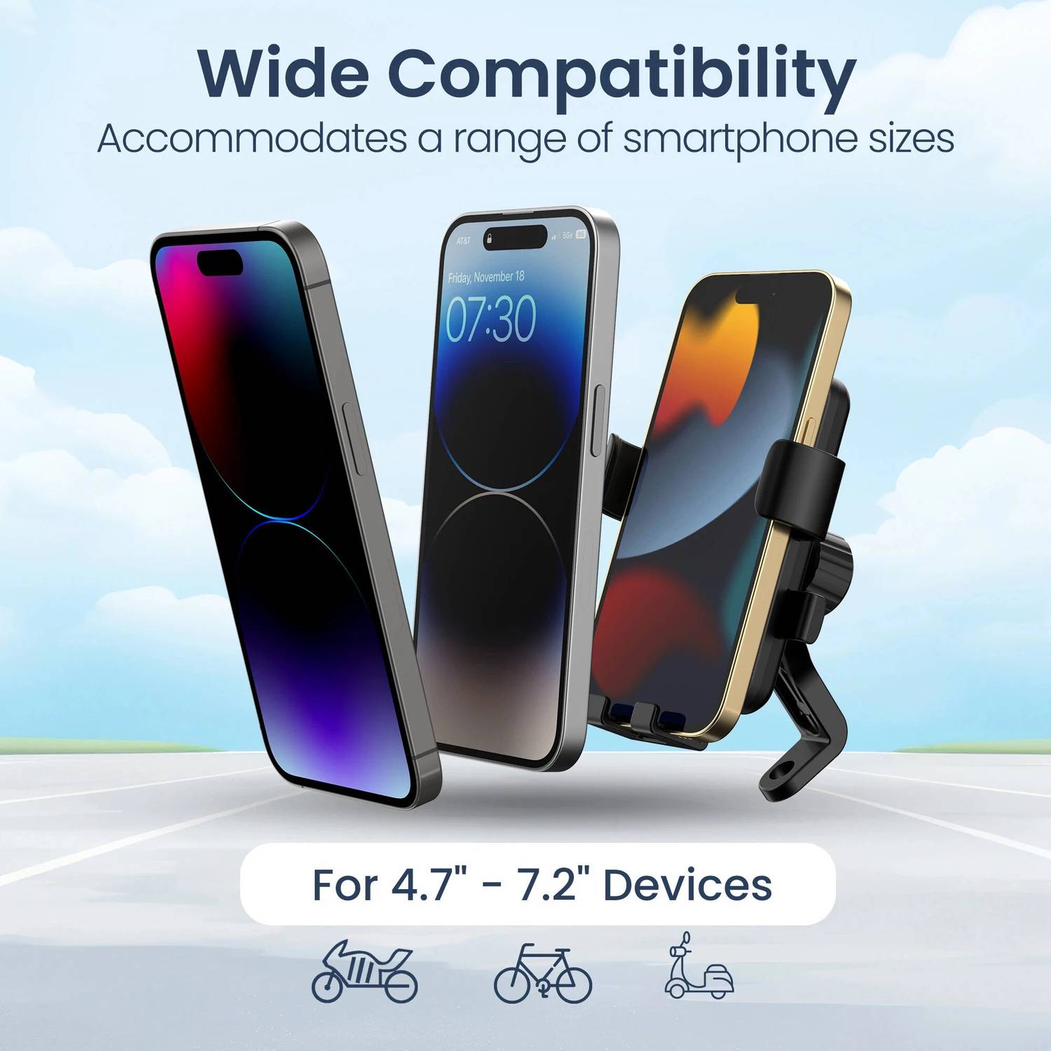 Portronics Mobike 5 Bike Phone Stand Black - Image 5