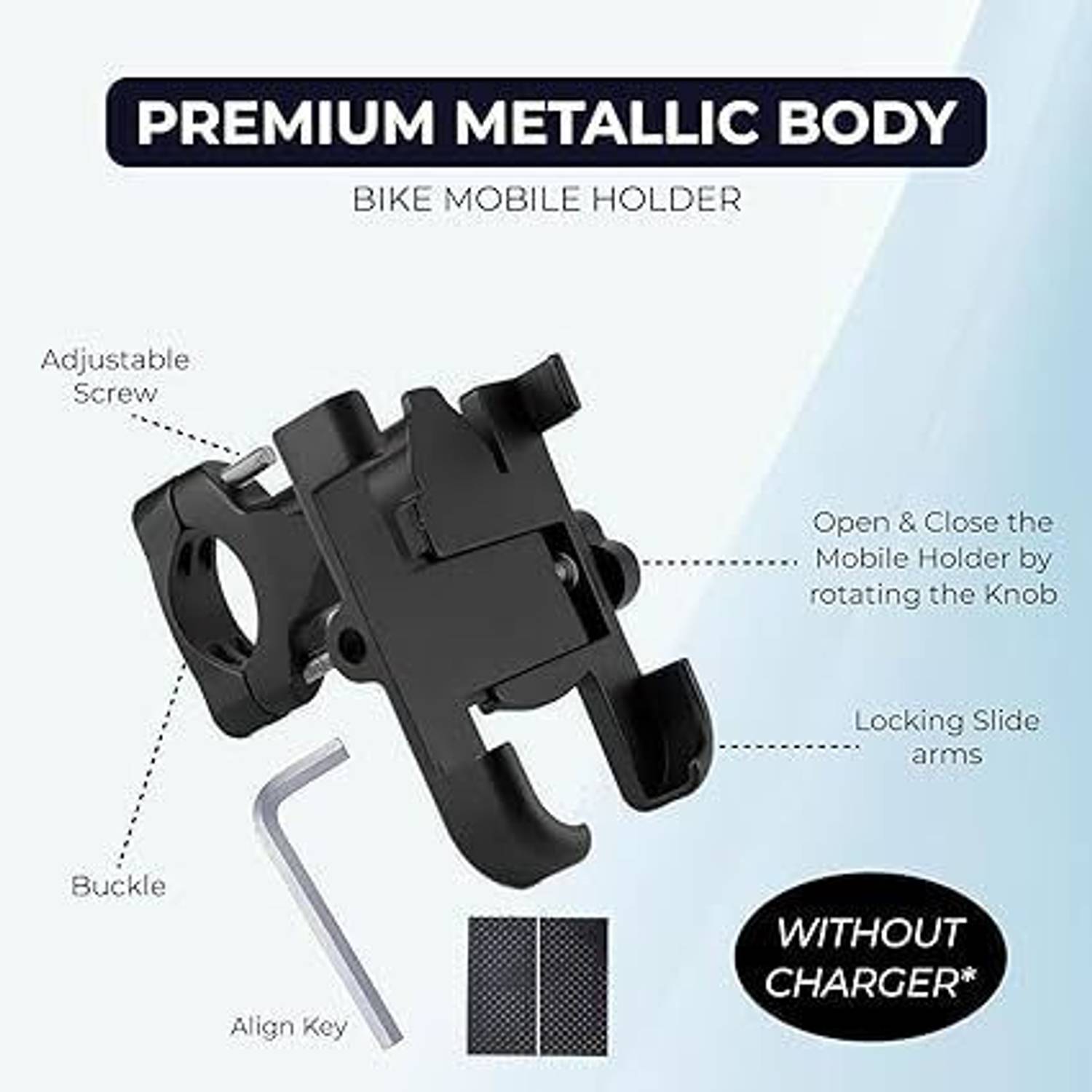 Planetoid Metal Mobile Holder v4.2 Bike Black - Image 4