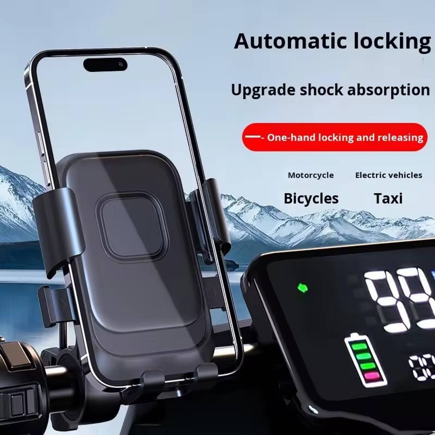 Gadgetturbo Bike Mobile Holder Black - Image 3