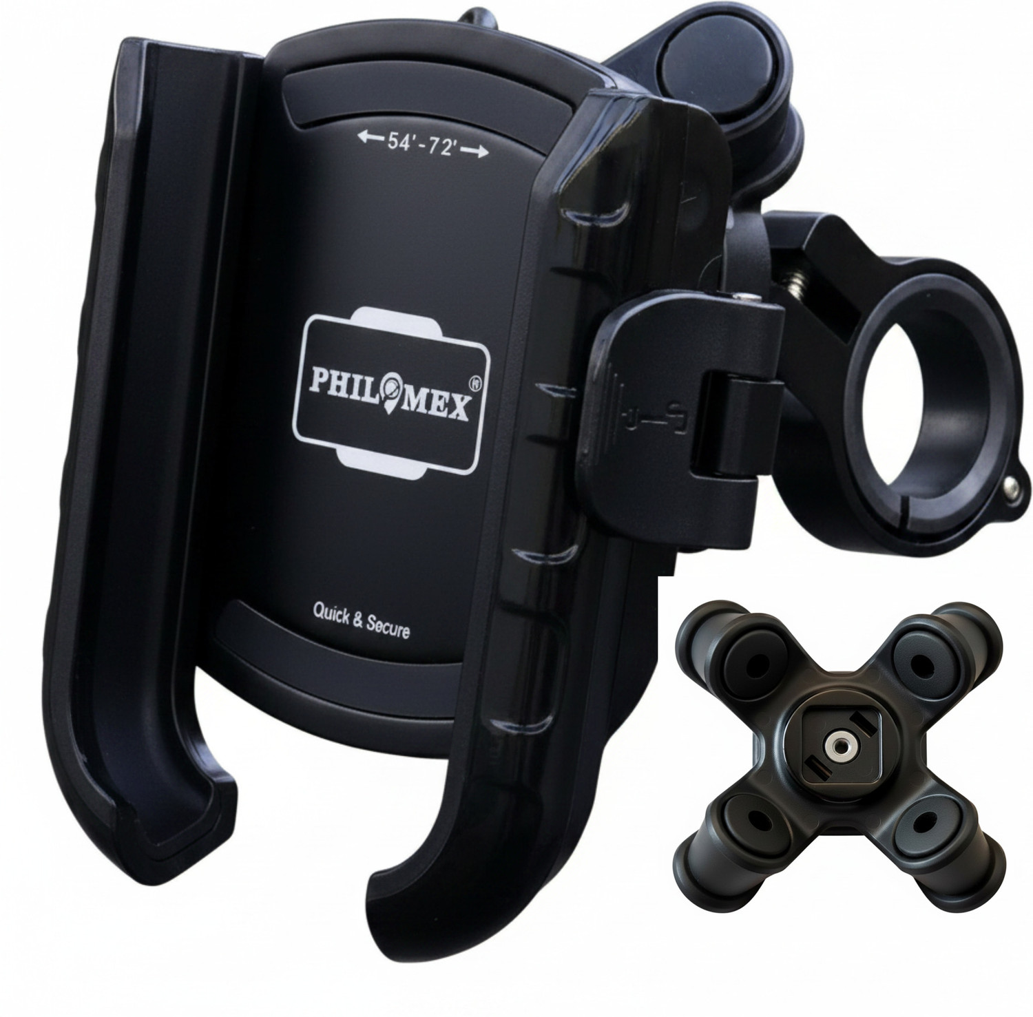 Image of PHILOMEX PHILOMEX ANTI-VIBRATION DAMPER CLIP-ON Bike Mobile Holder