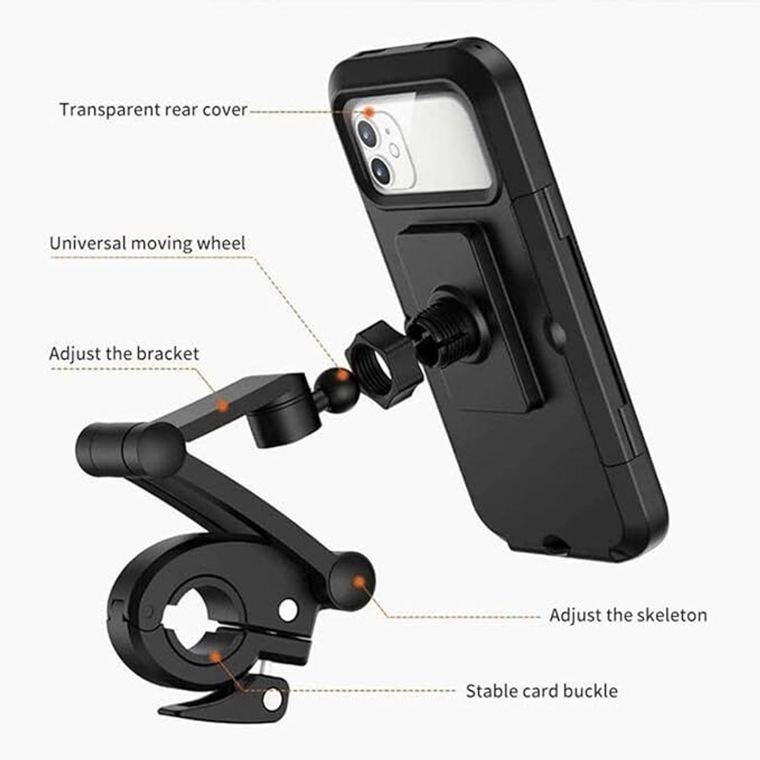 CHOVATIYA'S Bike Mobile Holder Black - Image 3