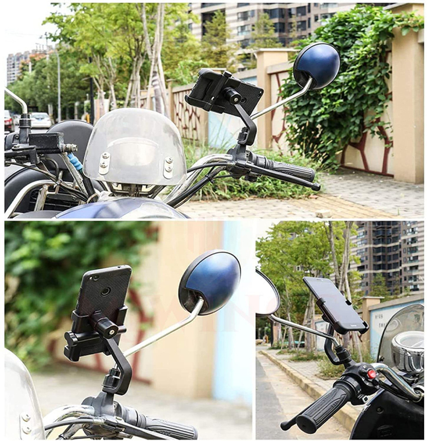 Image of Mobofix Universal Bike Mount Phone Holder Aluminum Body 360 Rotating Handlebar Bike Mobile Holder