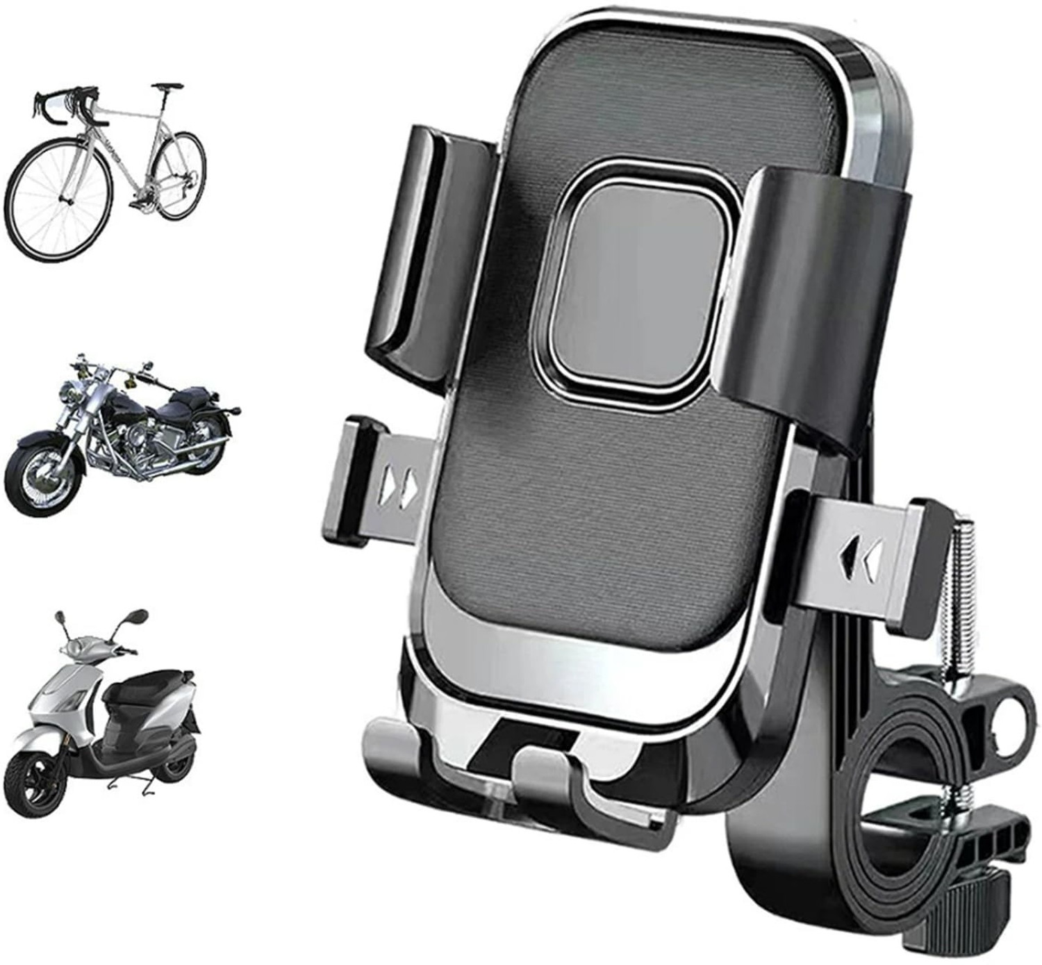 Image of NETZI XY088 2025 Upgraded Smartphone Bike Holder Anti-Shake Grip & 360 Rotation Bike Mobile Holder