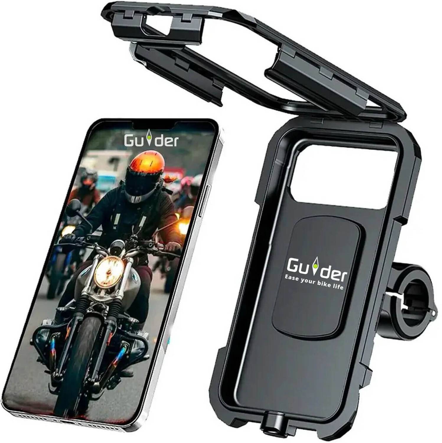 Guider Waterproof Mobile Holder for Mountain Bike, Scooter, Ebike...mo