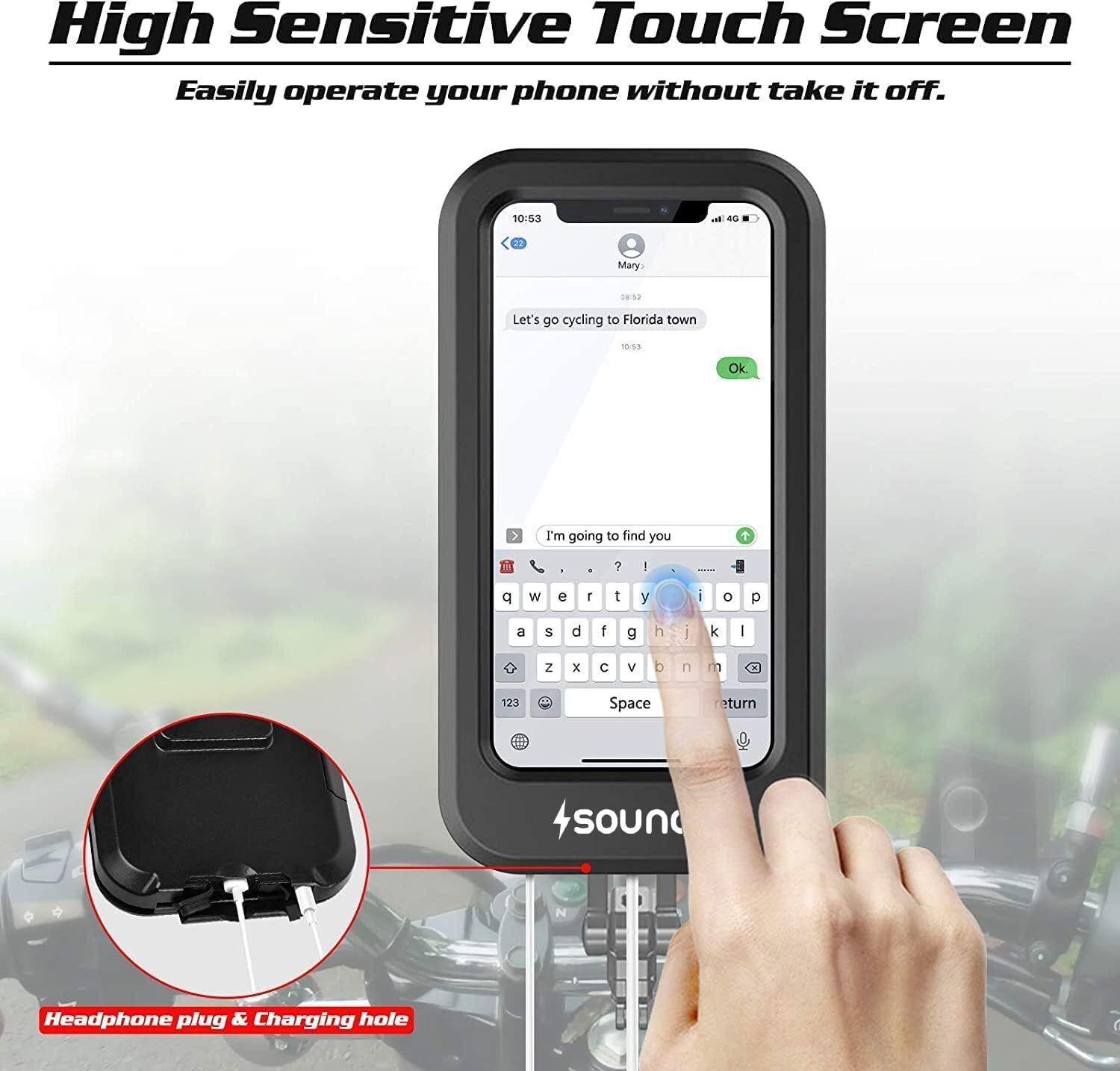 Image of FwellT Waterproof Bike Mobile Holder 360Adjustable For Bikes, Cycle Bike Mobile Holder