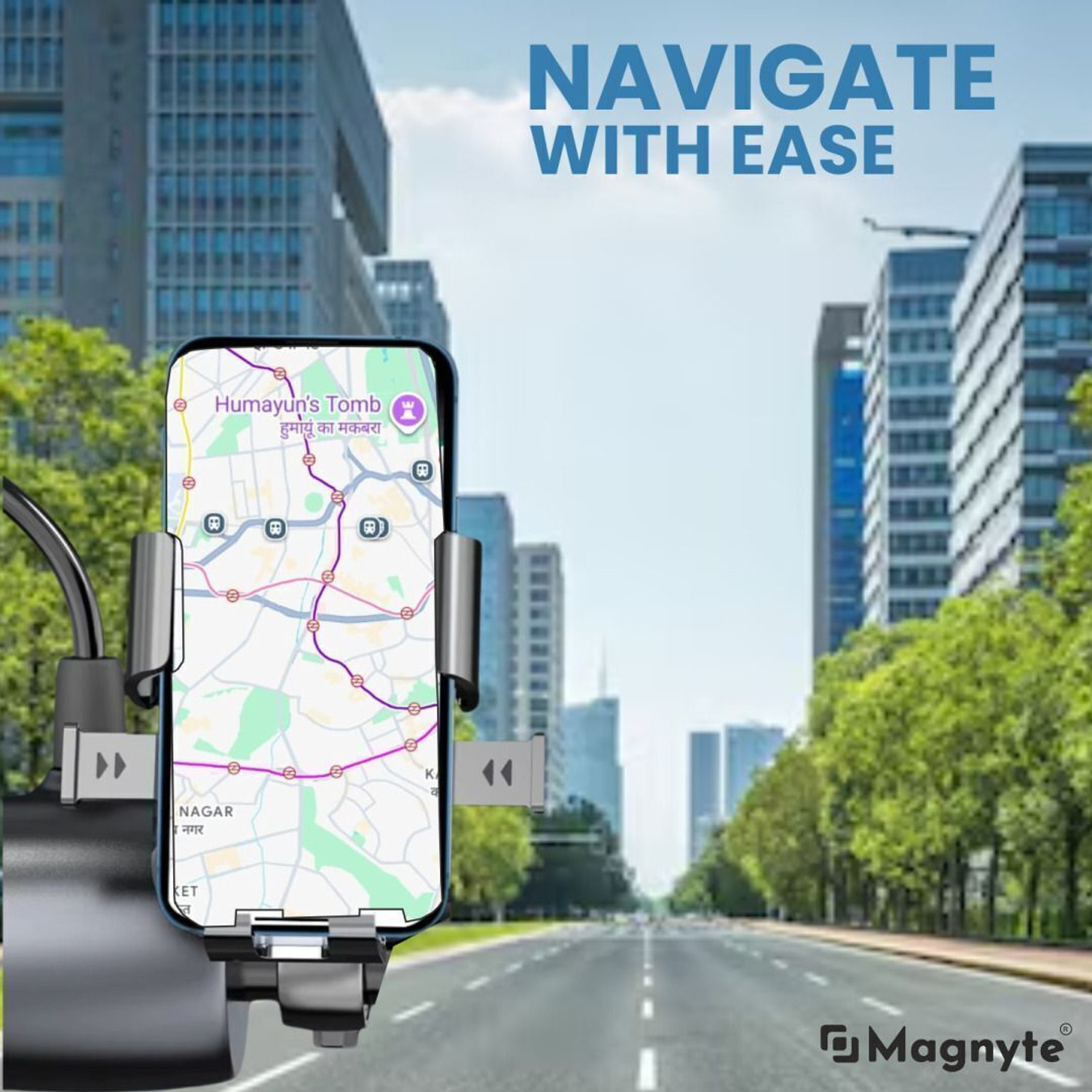 Image of Magnyte Mobix 360 Rotatable Universal Compatibility Adjustable Bike Mobile Holder