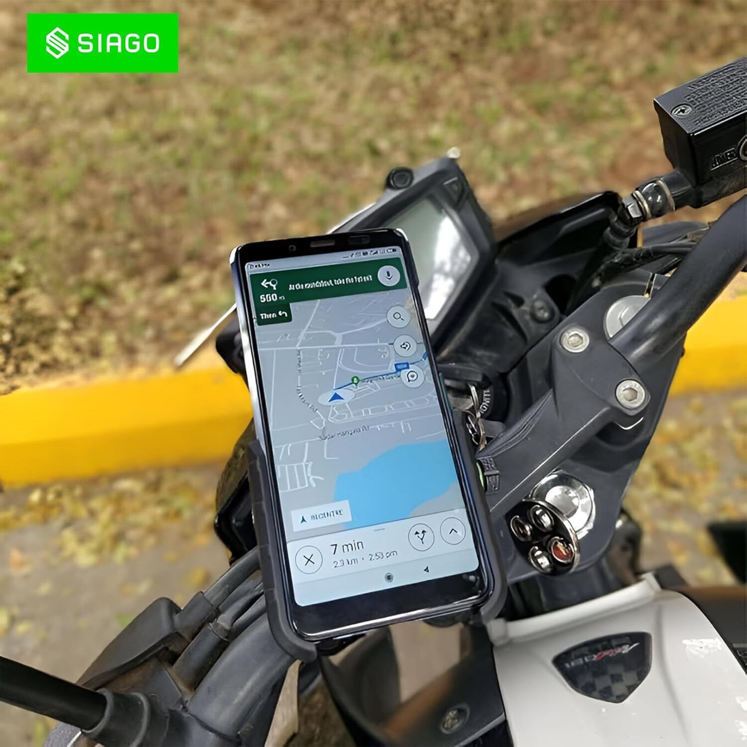 Image of SIAGO S7A Universal Bike Mount Holder with 360 Degree Rotation Bike Mobile Holder