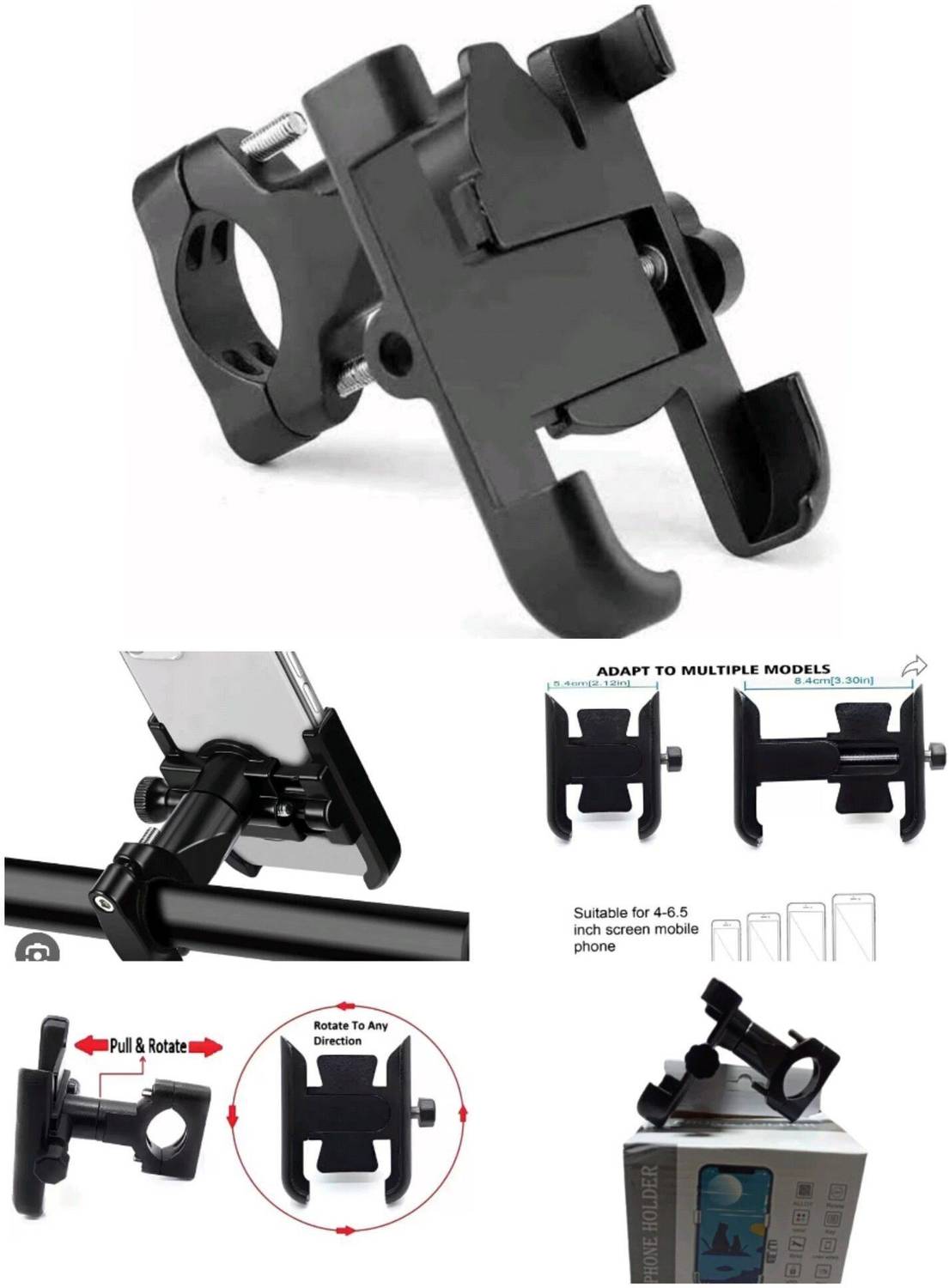 Planetoid Metal Mobile Holder v4.2 Bike Black - Image 2
