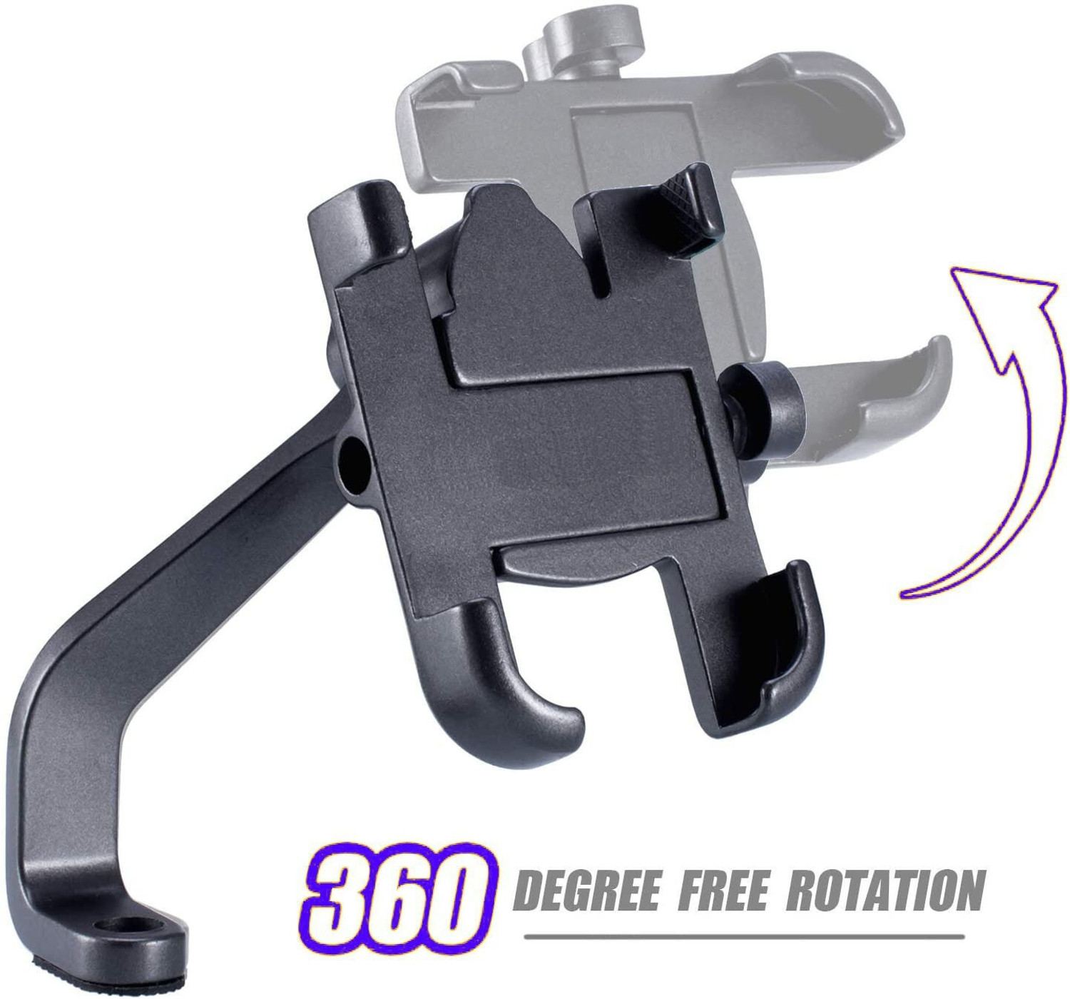 Image of Ultra Wise Mirror Fitting Metal Mobile Holder For TVS NTORQ Bike Mobile Holder