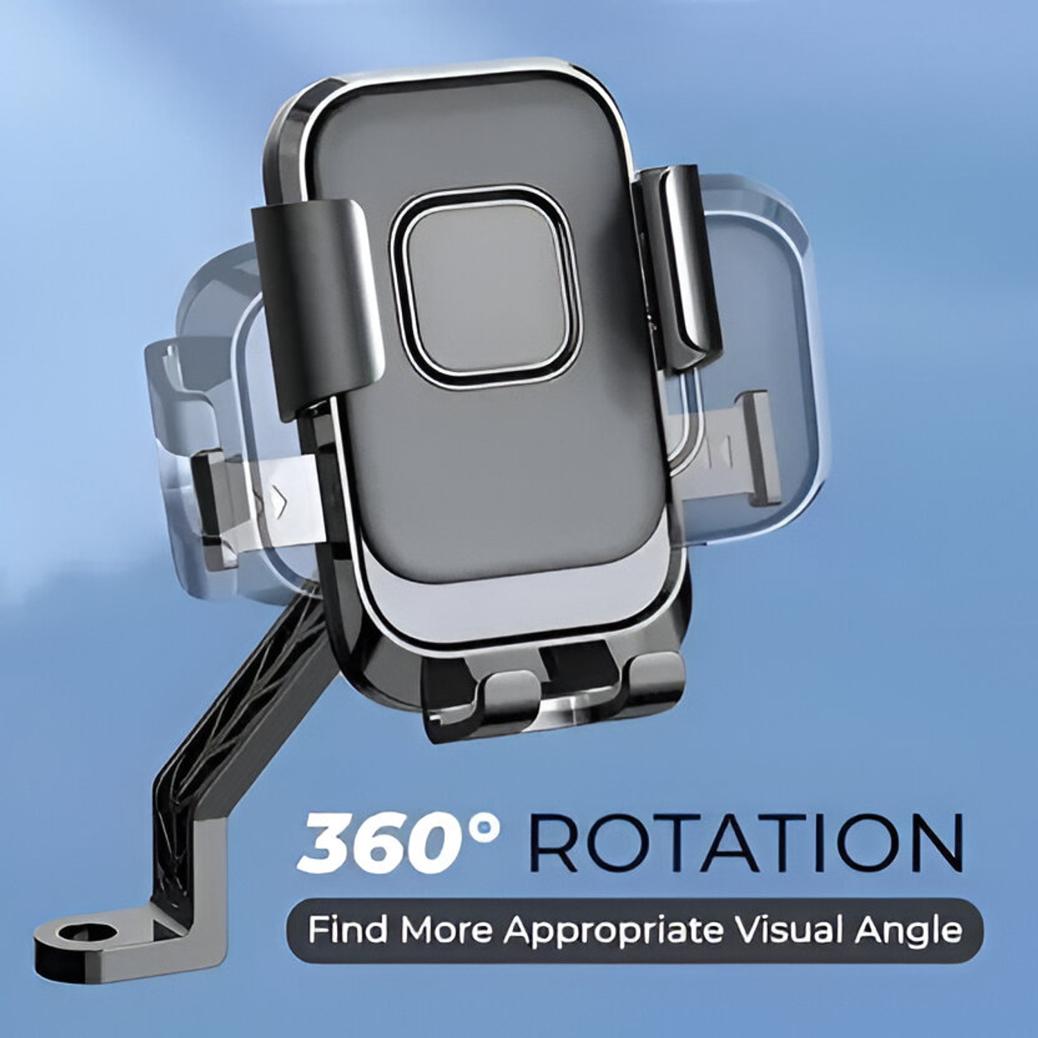 Image of TRUWEL XY-089 Bike /Scooty Mobile Holder | 360 Rotation | Lock Clamp | GPS & Navigation Bike Mobile Holder