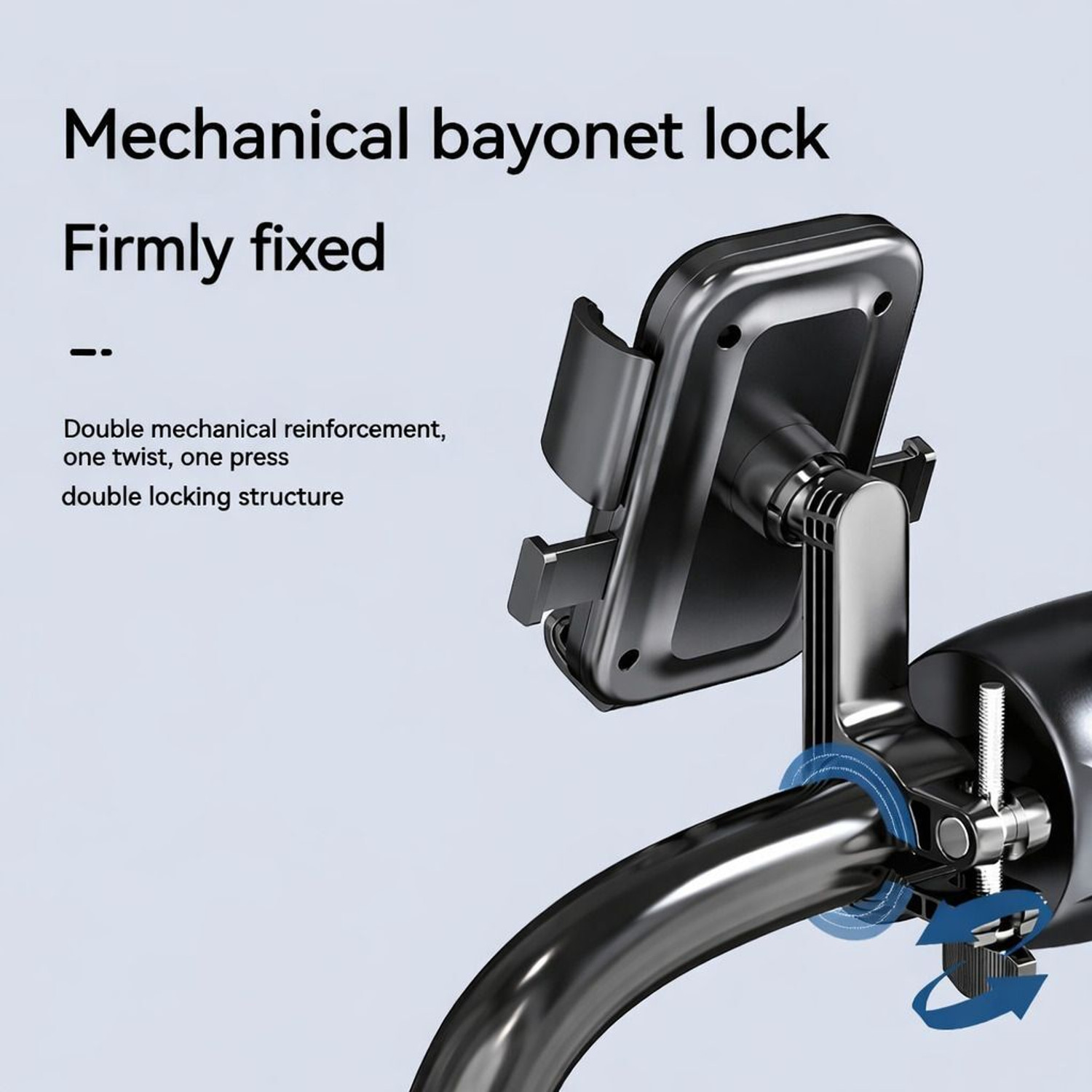 Image of MORTER XY-088 Bike Mobile Holder with Alloy Body, One Click Lock, Shockproof Bike Mobile Holder