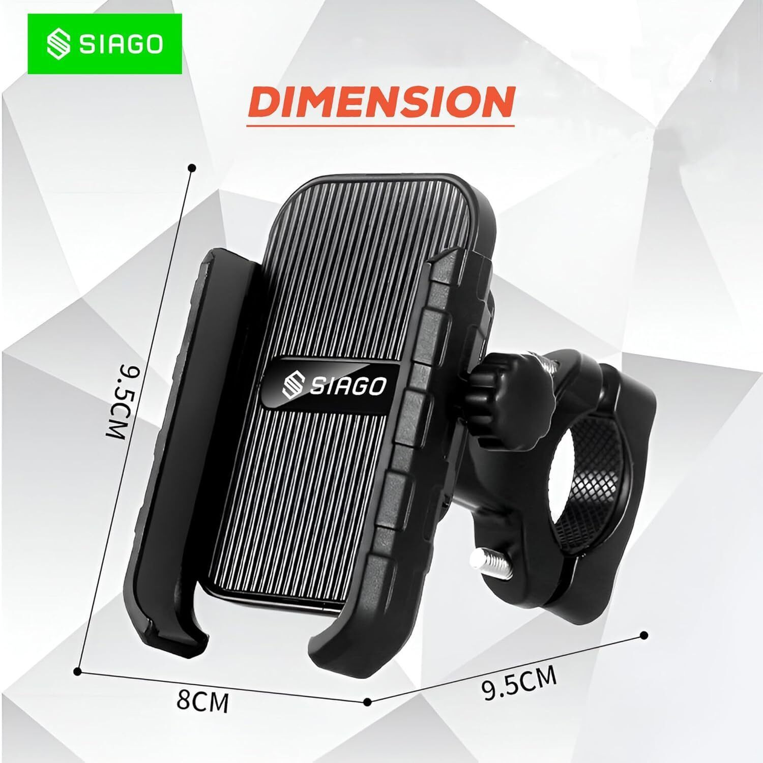 Image of SIAGO S7A Universal Bike Mount Holder with 360 Degree Rotation Bike Mobile Holder
