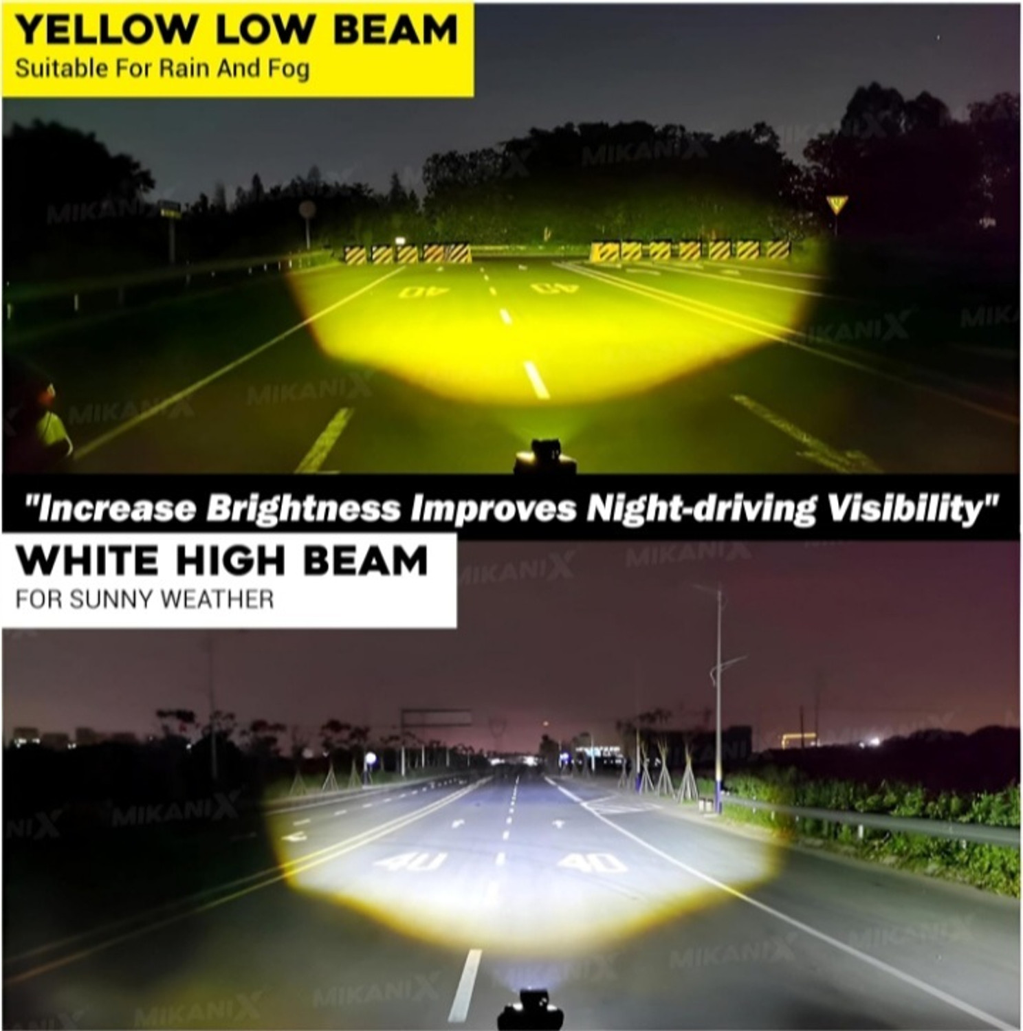 Image of TOVOTA 3 Lens Car Bike Headlight LED Light Fog Lamp-02 Projector Lens