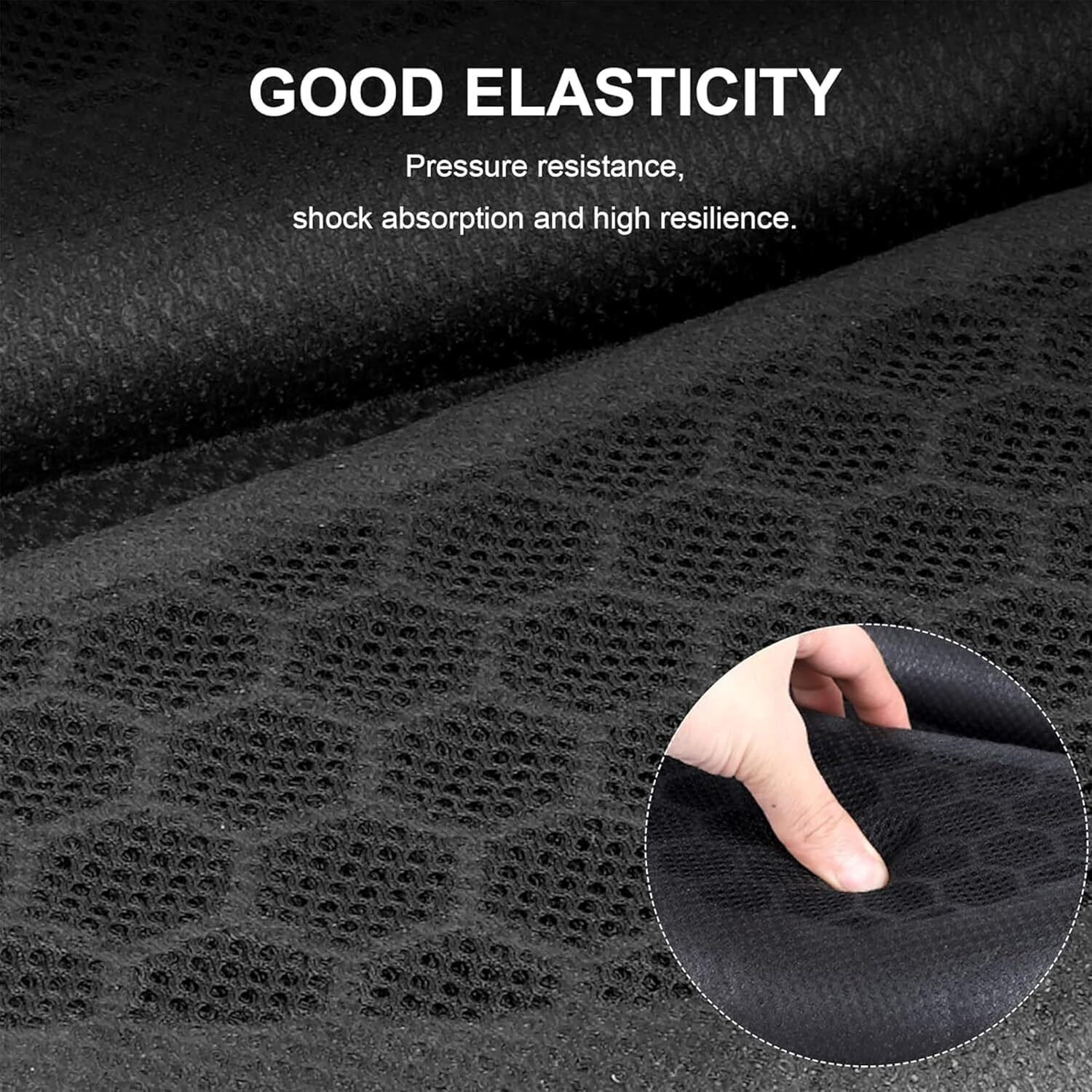 Image of Grandbiker 3D Gel Bike Seat Cushion Pad Shock-Absorbing Honeycomb Gel Cover for Long Rides Single Bike Seat Cover For Universal For Bike Universal For Bike