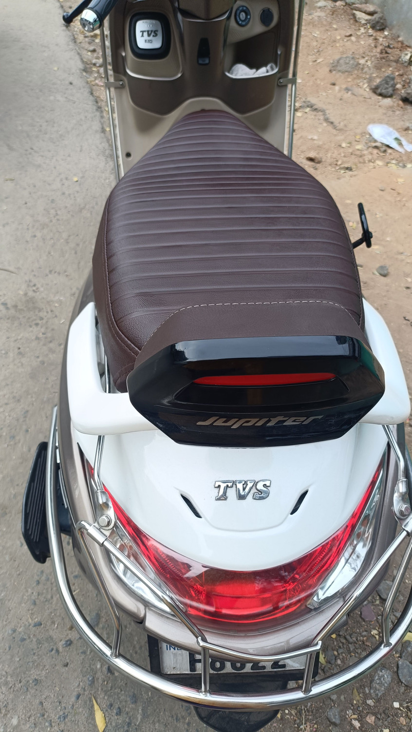 Image of agr Jupi 125 05 Single Bike Seat Cover For TVS Jupiter