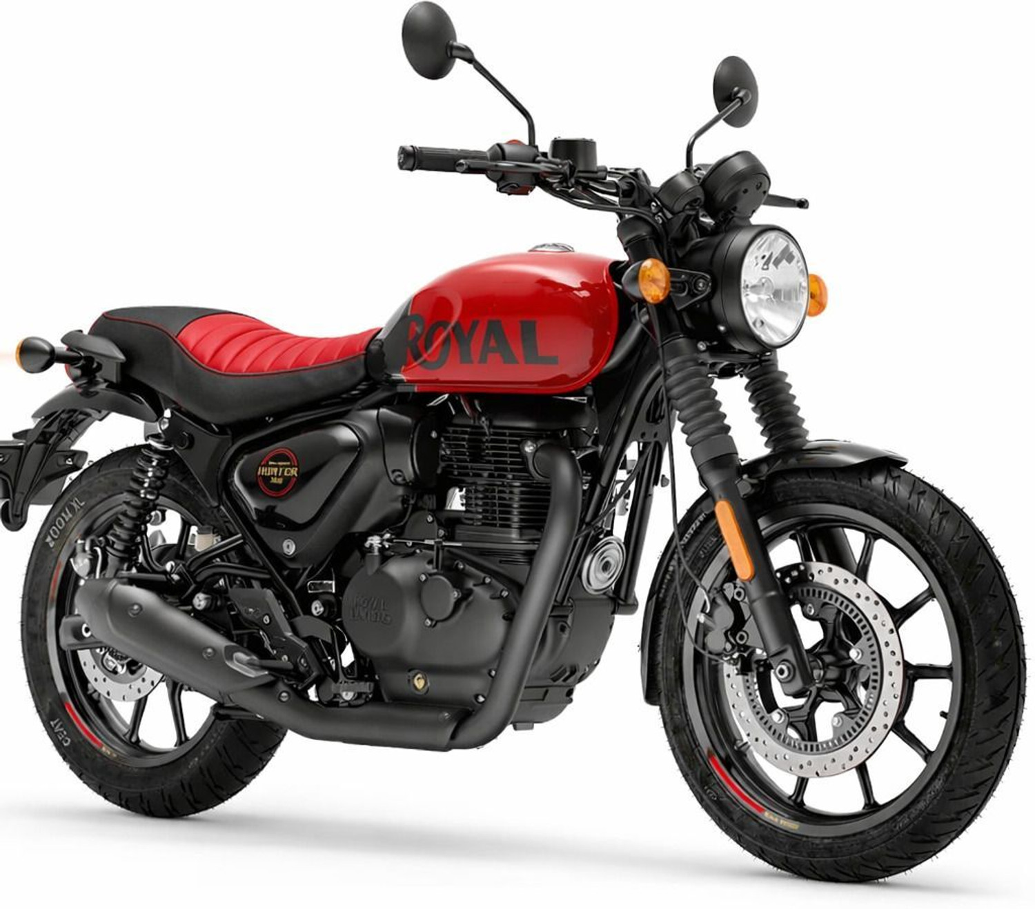 Image of ignitex Luxury Red Heavy Duty Single Bike Seat Cover For Royal Enfield Bullet, Bullet Classic, Classic, Classic 350