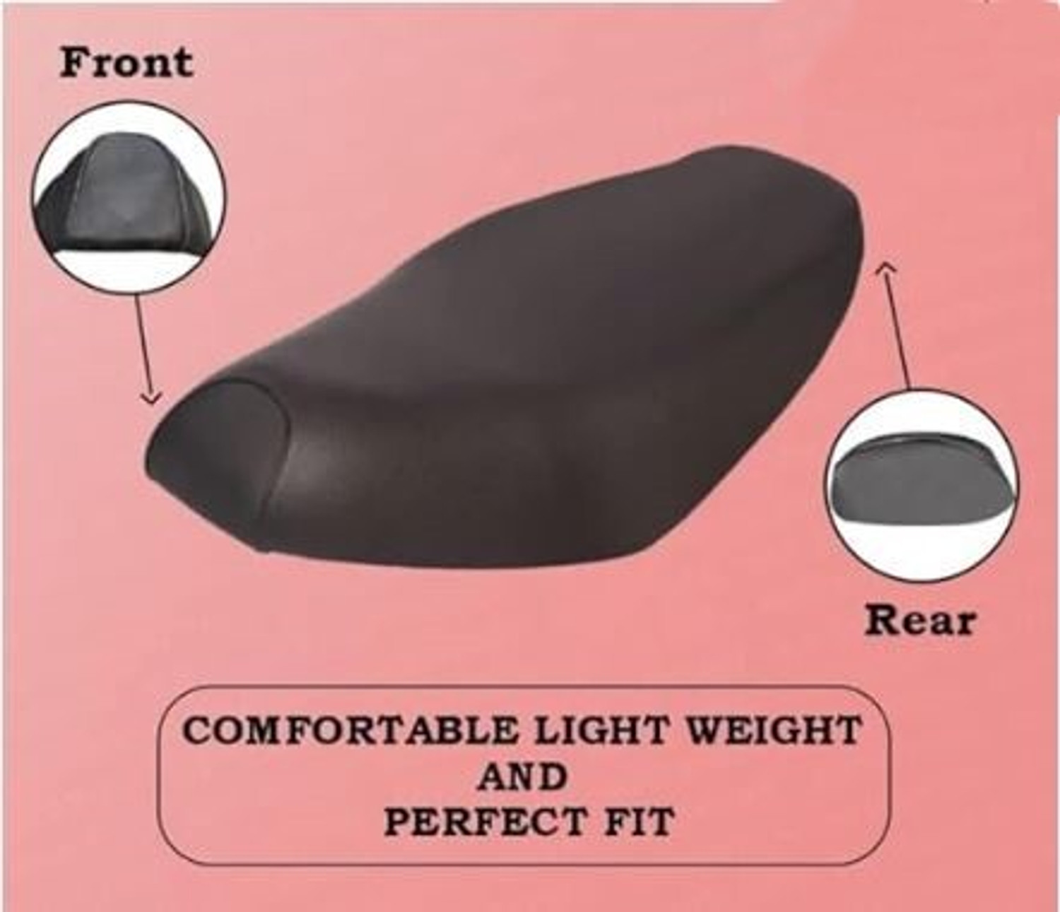 Image of Sanaacreation RAY ZR SEAT COVER 004 Single Bike Seat Cover For Yamaha Ray ZR