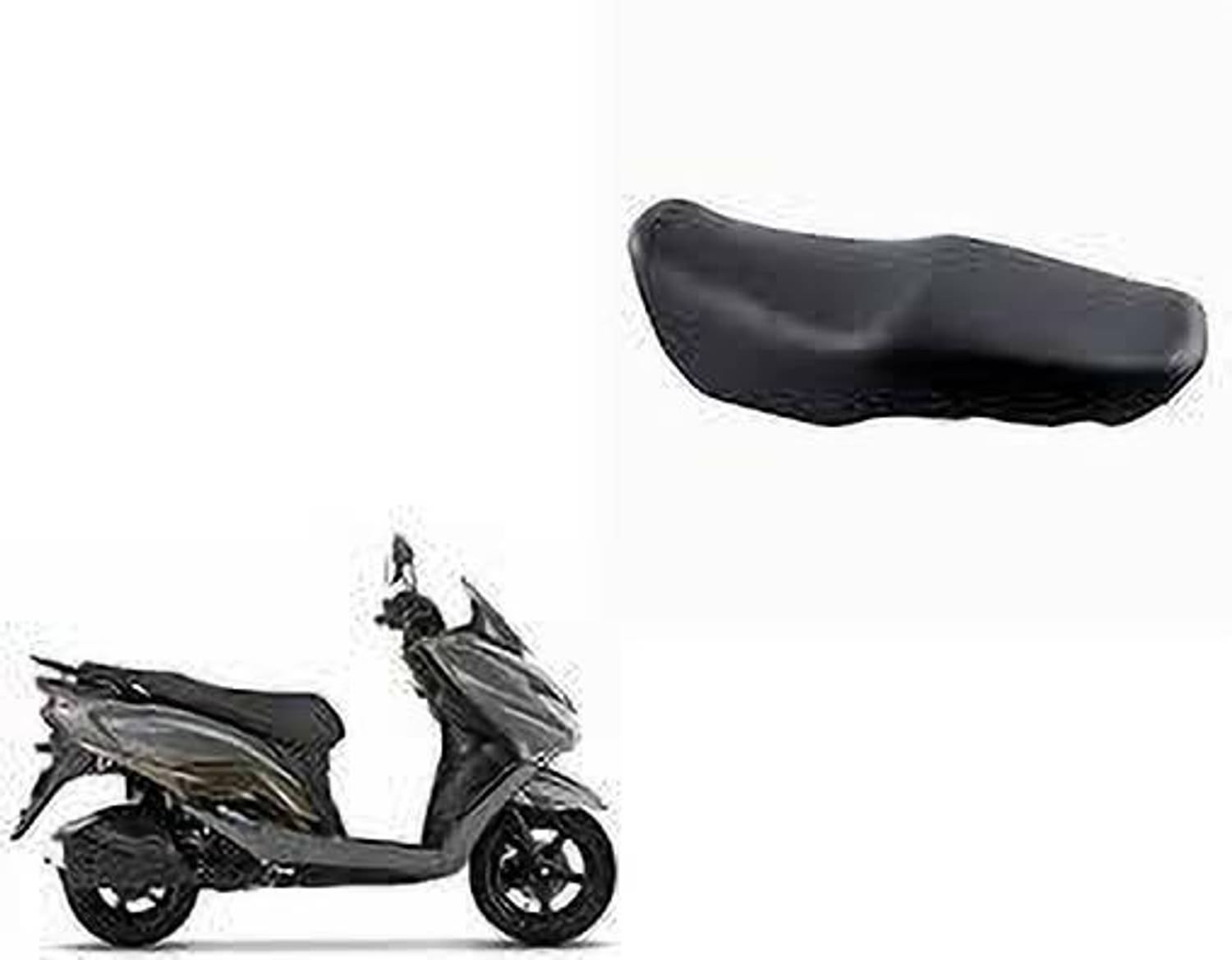 ARPIT ENTREPRISE Seat Cover For Burgman (Black) Single Bike Seat Cover For Suzuki Burgman