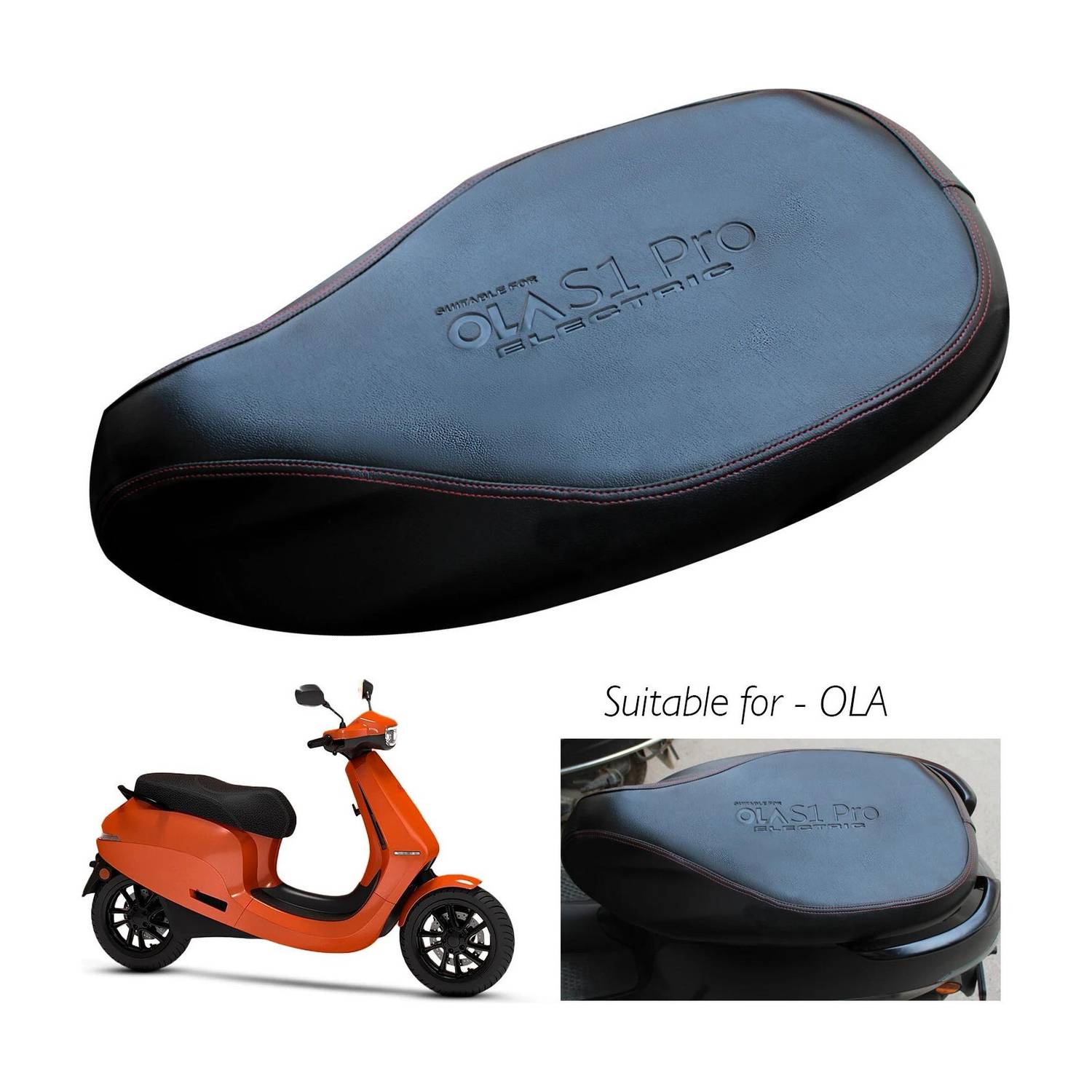 carbox Bike Single Seat Cover premium-117 Single Bike Seat Cover For Ola S1, S1 Pro
