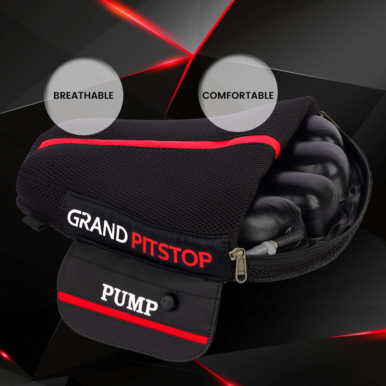 Image of GrandPitstop AirSeat-Sports-Pre Sports Single Bike Seat Cover For Universal For Bike Classic