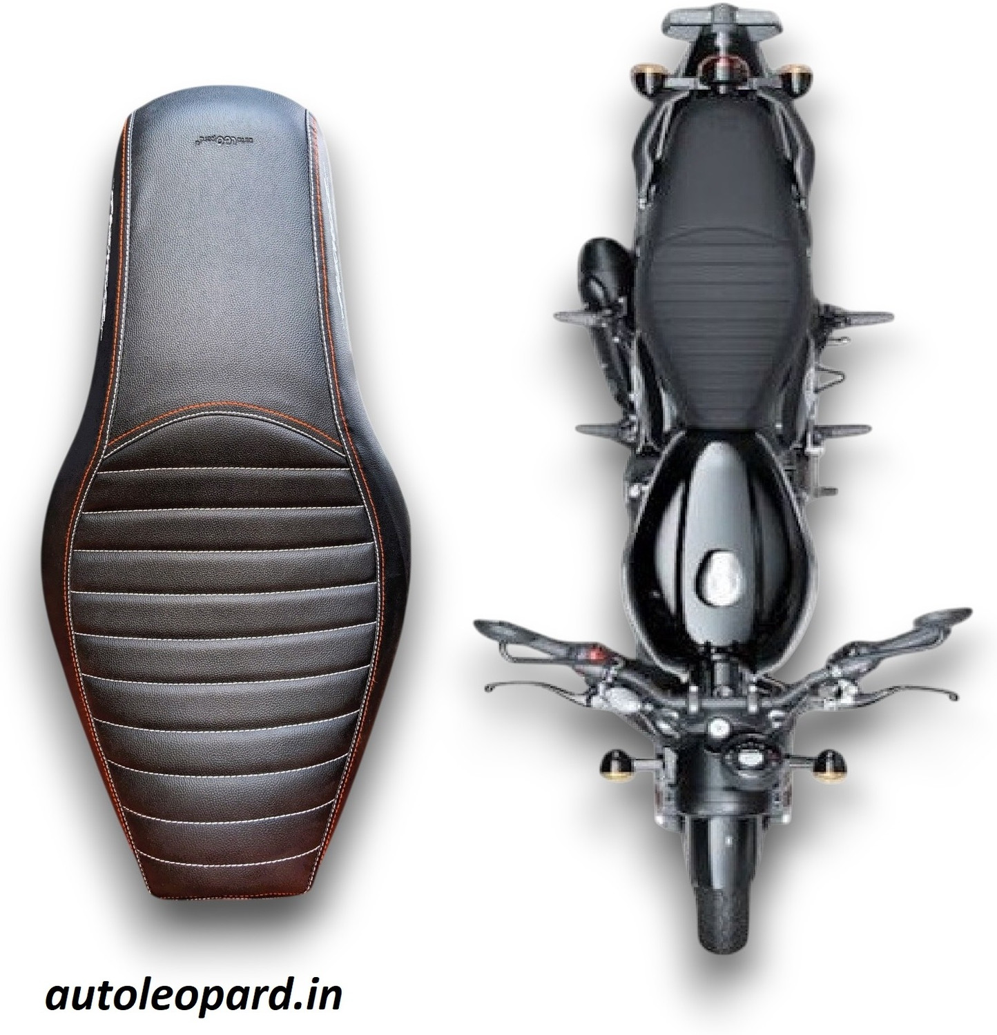 Image of AUTOLEOPARD AVENGER CRUISER 220 PREMIUM QUALITY Single Bike Seat Cover For Bajaj Avenger 220 DTS-i