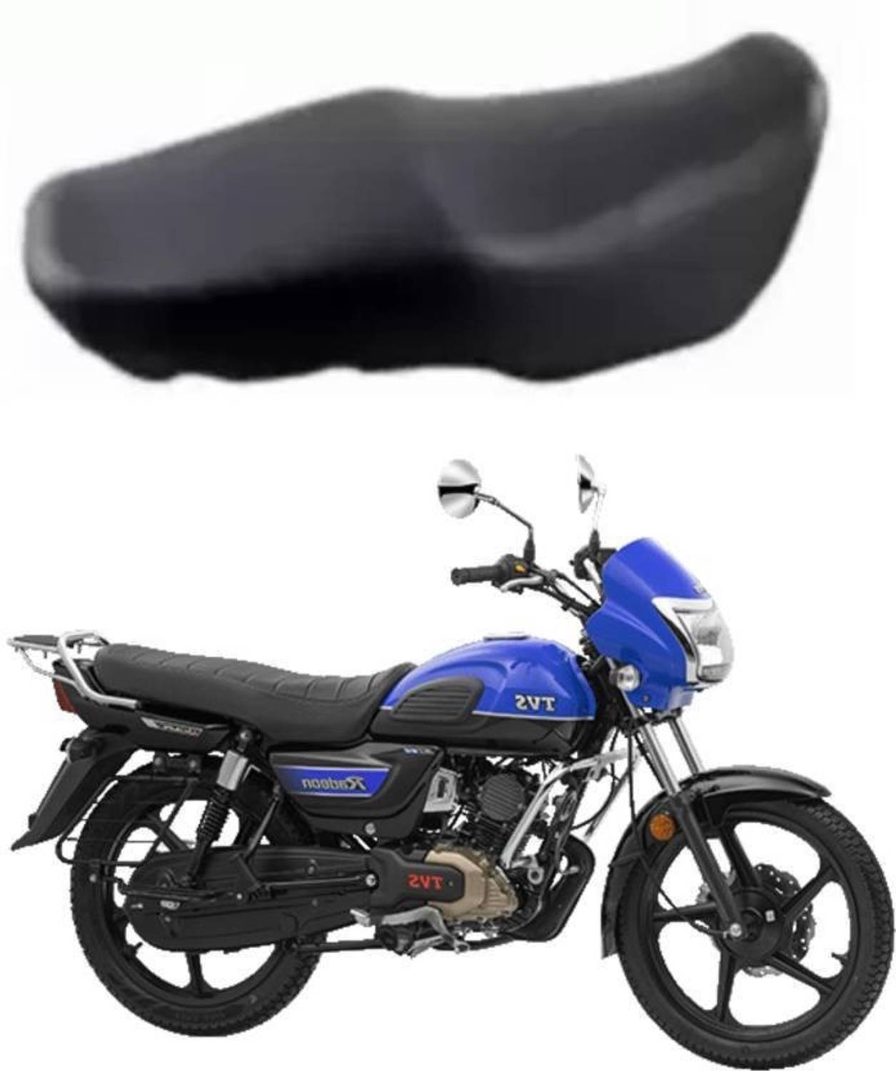 Carbox Enterprises New187-Waterproof Durable Faux Leather Single Bike Seat Cover(TVS Radeon) Single Bike Seat Cover For TVS NA