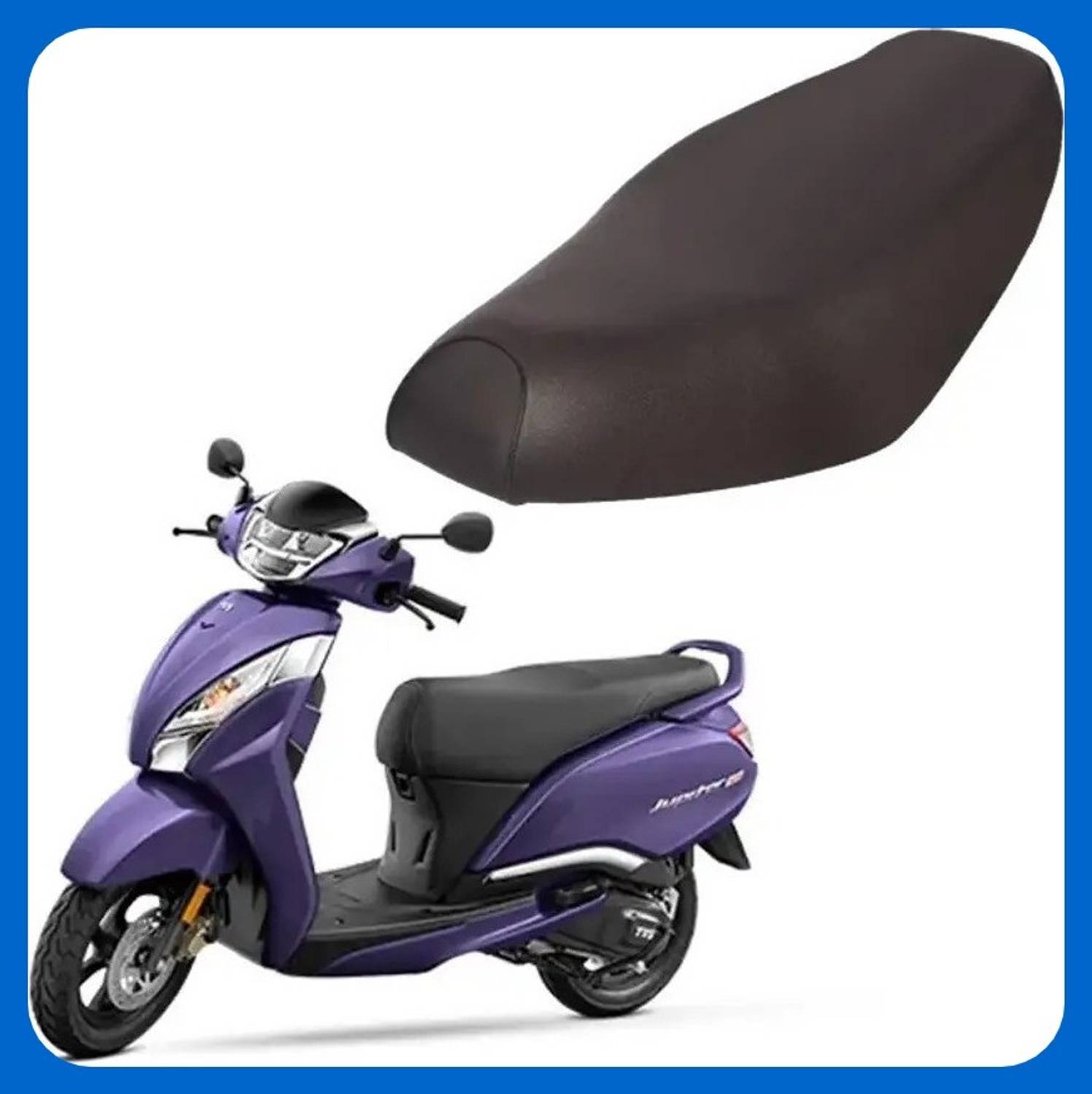 carbox Cover-[TVS Jupitar 125] Removable & Washable PU Leather Waterproof Jup125 Single Bike Seat Cover For TVS Jupiter