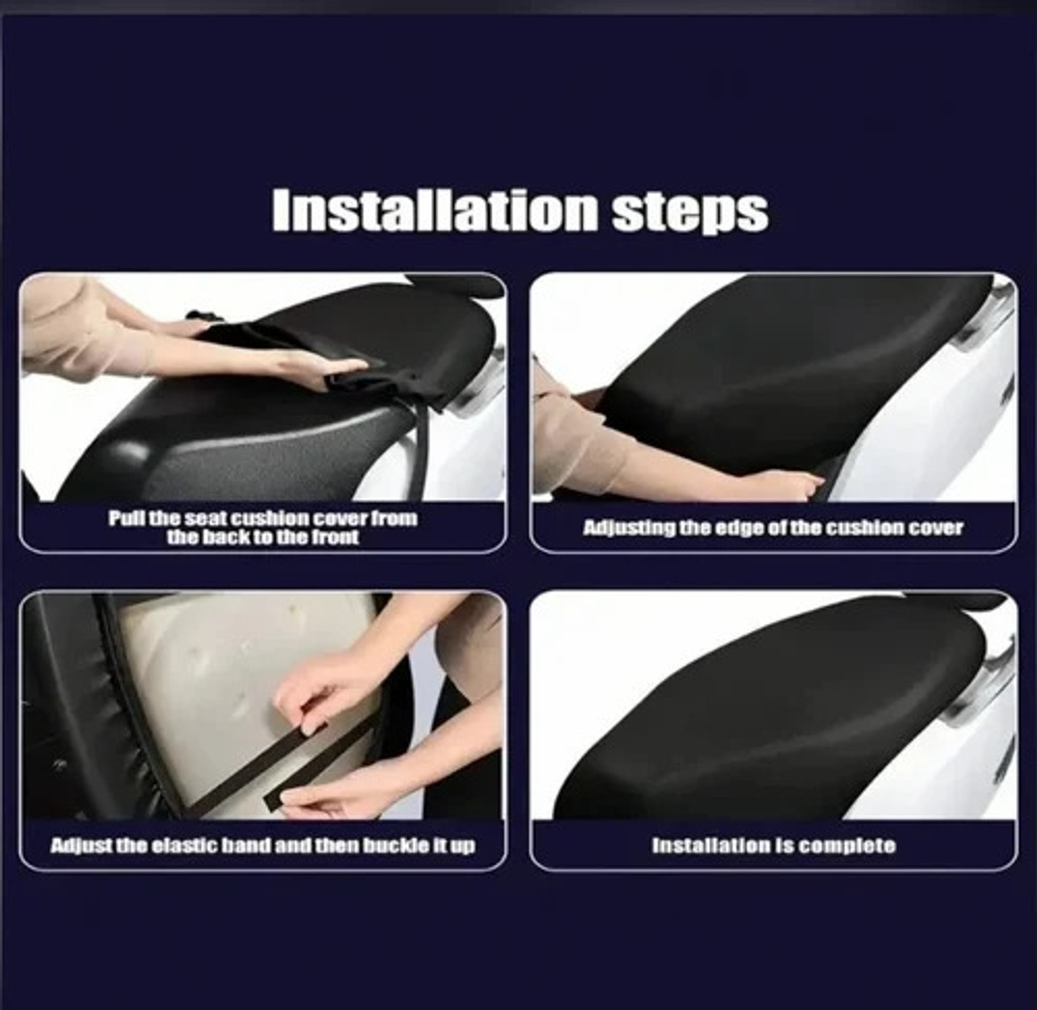Image of BRAHMANI TRADERS Universal Seat Cover Single Bike Seat Cover For Bajaj, Hero, Honda, Suzuki, TVS, Yamaha Access, Activa